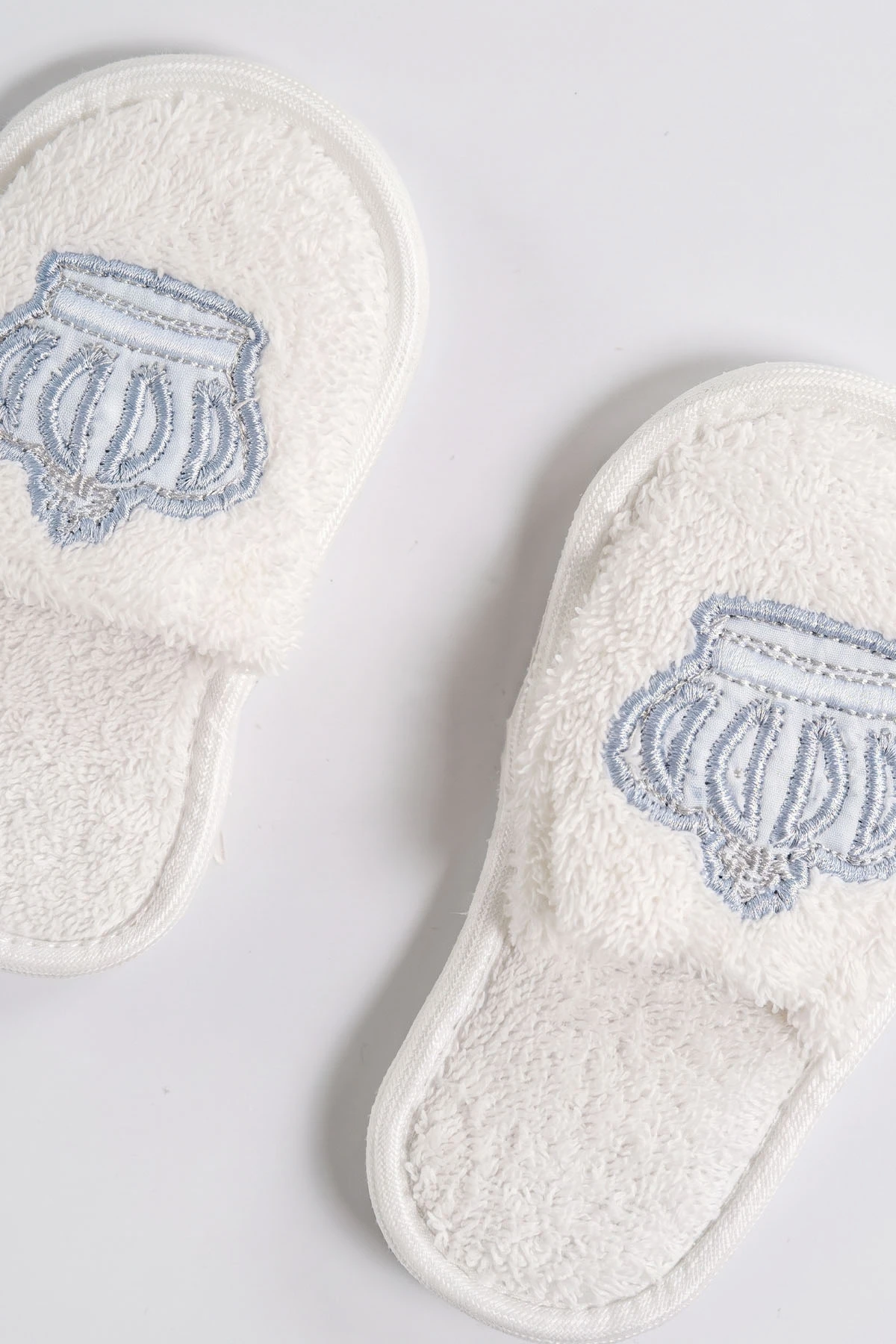 Bebe Mavisi (0-6 Ay) 4 Parça Taç  Nakışlı   Bebek Kutulu Bornoz Seti 476656