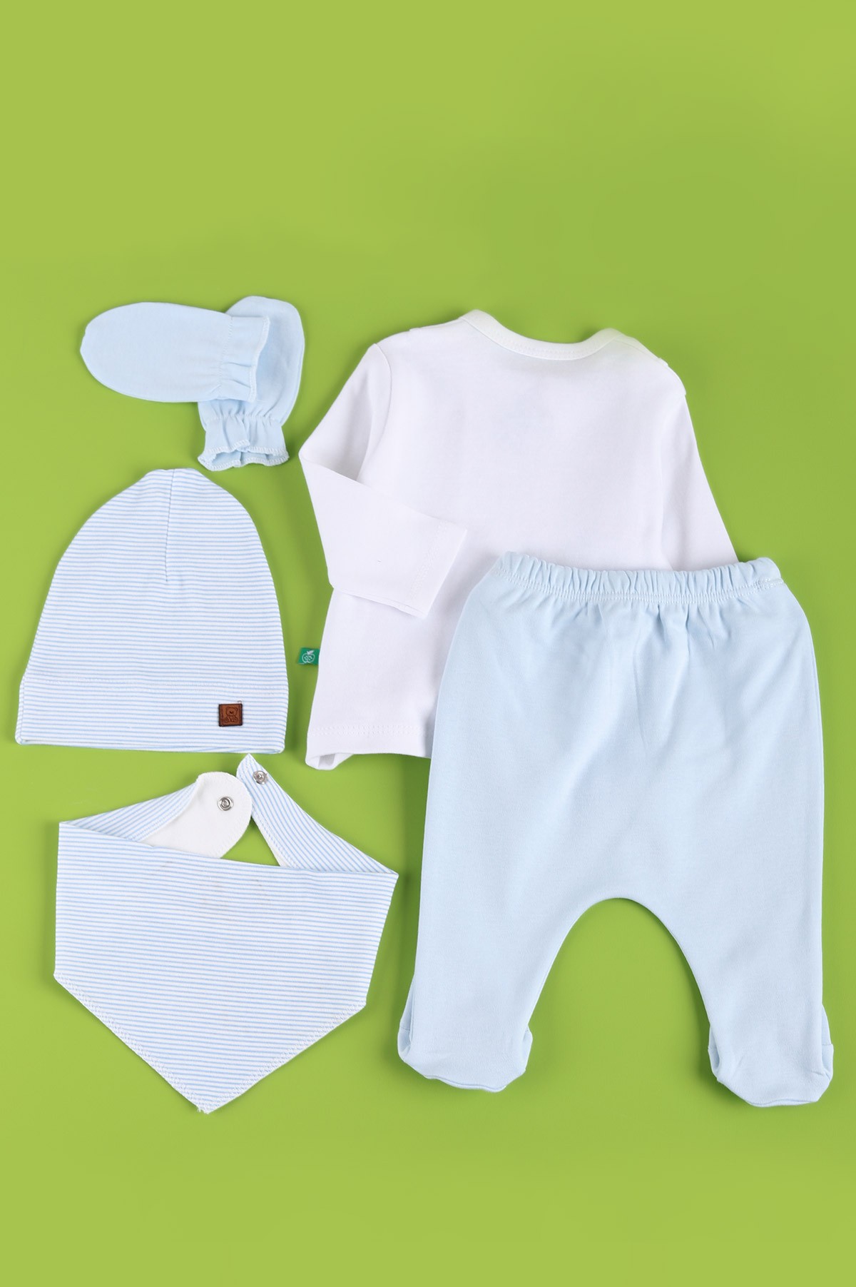 Bebe Mavisi (0-6 Ay) Papyonlu Erkek Bebe Takım 223706