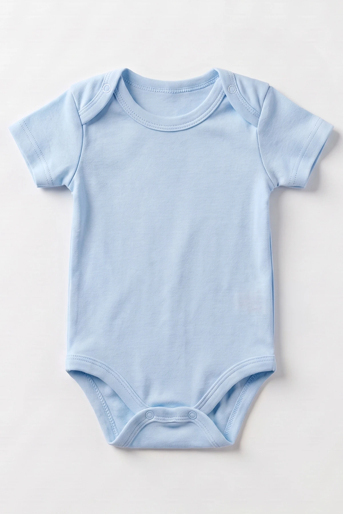 Bebe Mavisi (0-9 Ay )  Düz   Kısa Kol  Bebek & Çocuk Çıtçıtlı Badi 480416