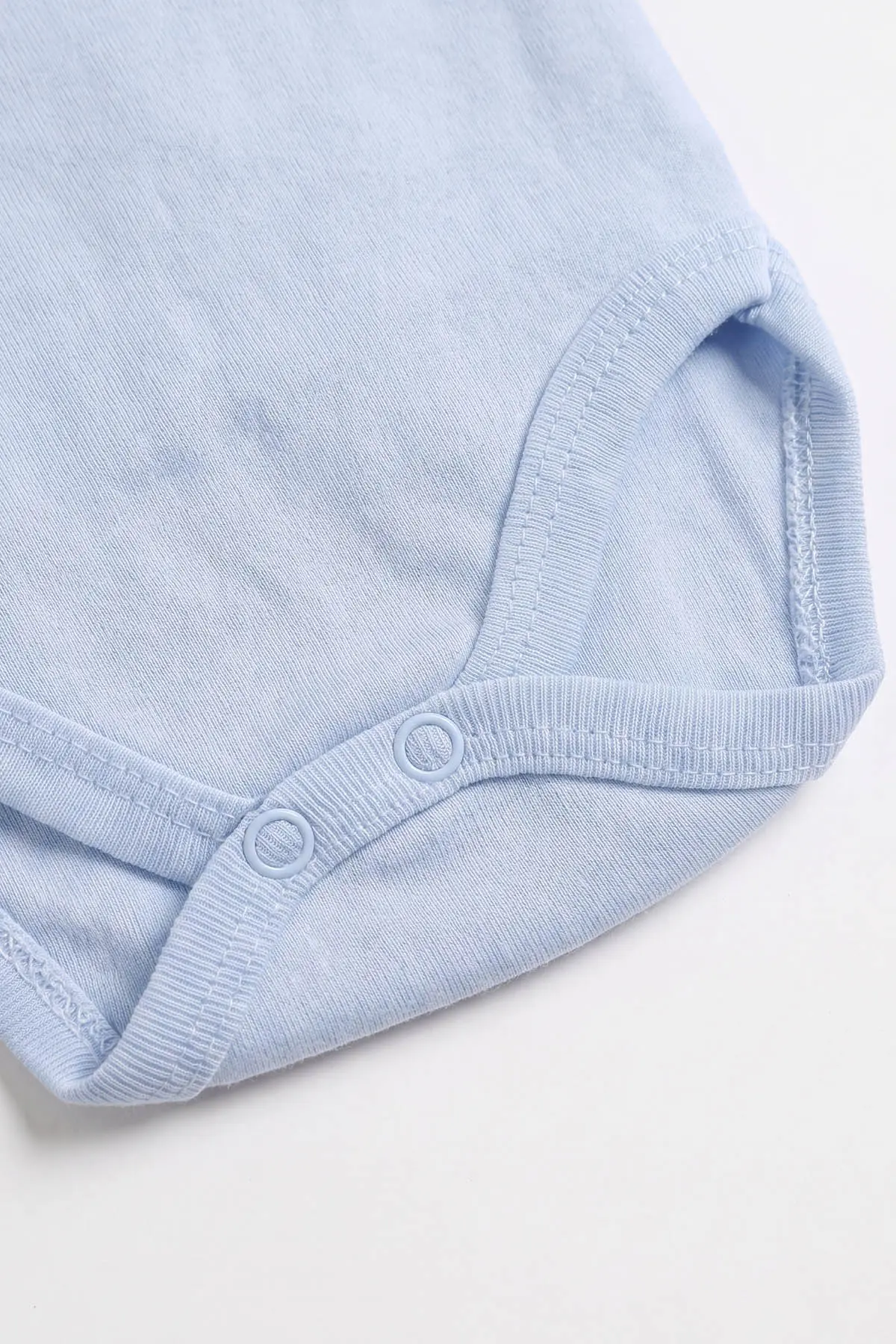 Bebe Mavisi (0-9 Ay) Düz Uzun Kol Bebek Çıtçıtlı Badi 482324