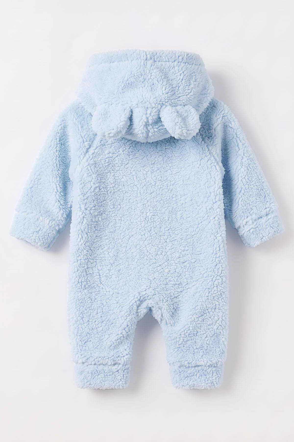 Bebe Mavisi (1-3 Yaş) Ayı Oyuncaklı Kapüşonlu Unisex Çocuk&Bebek Peluş  Tulum 495653