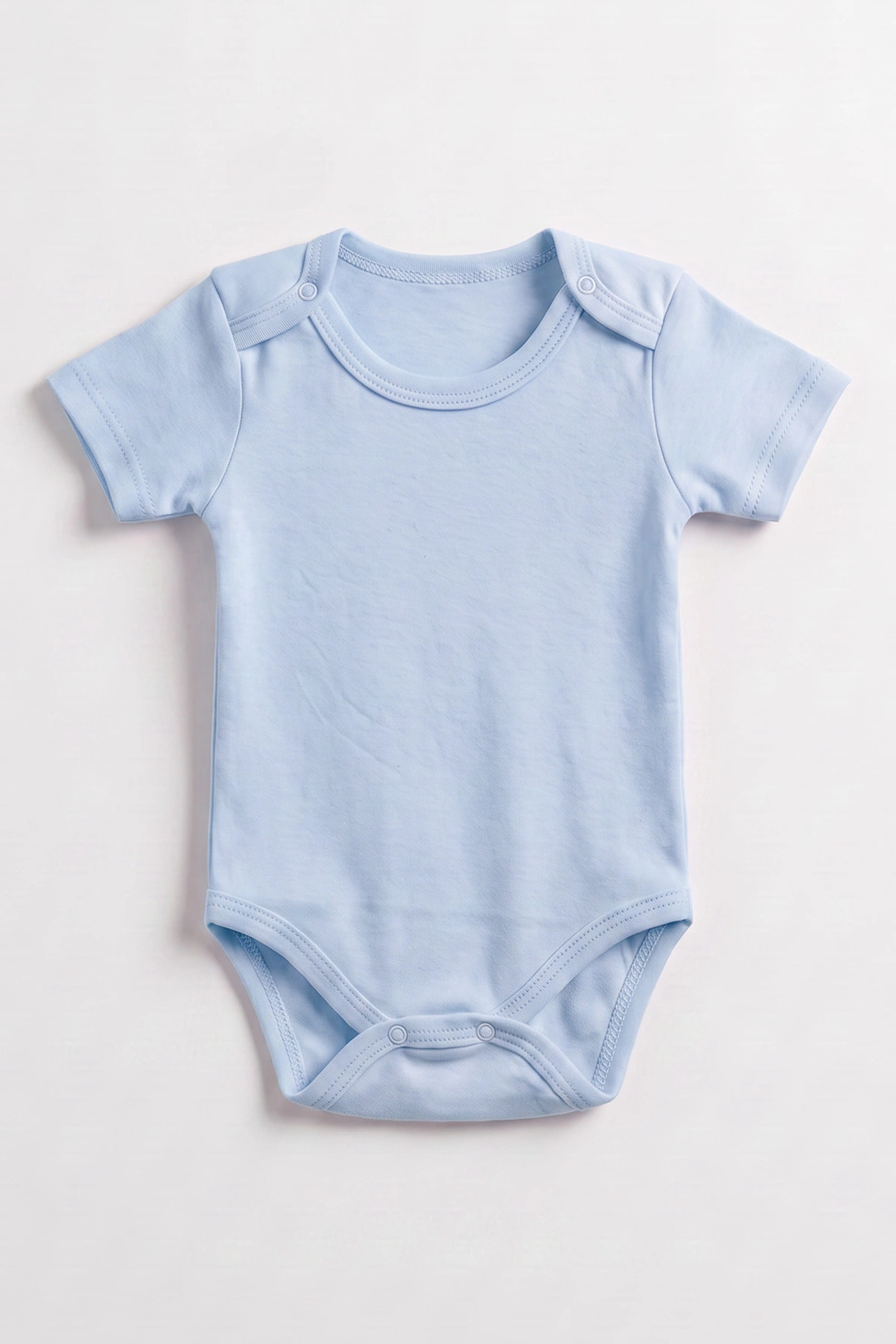 Bebe Mavisi (1-3 Yaş) Düz   Kısa Kol  Bebek & Çocuk Çıtçıtlı Badi 480401