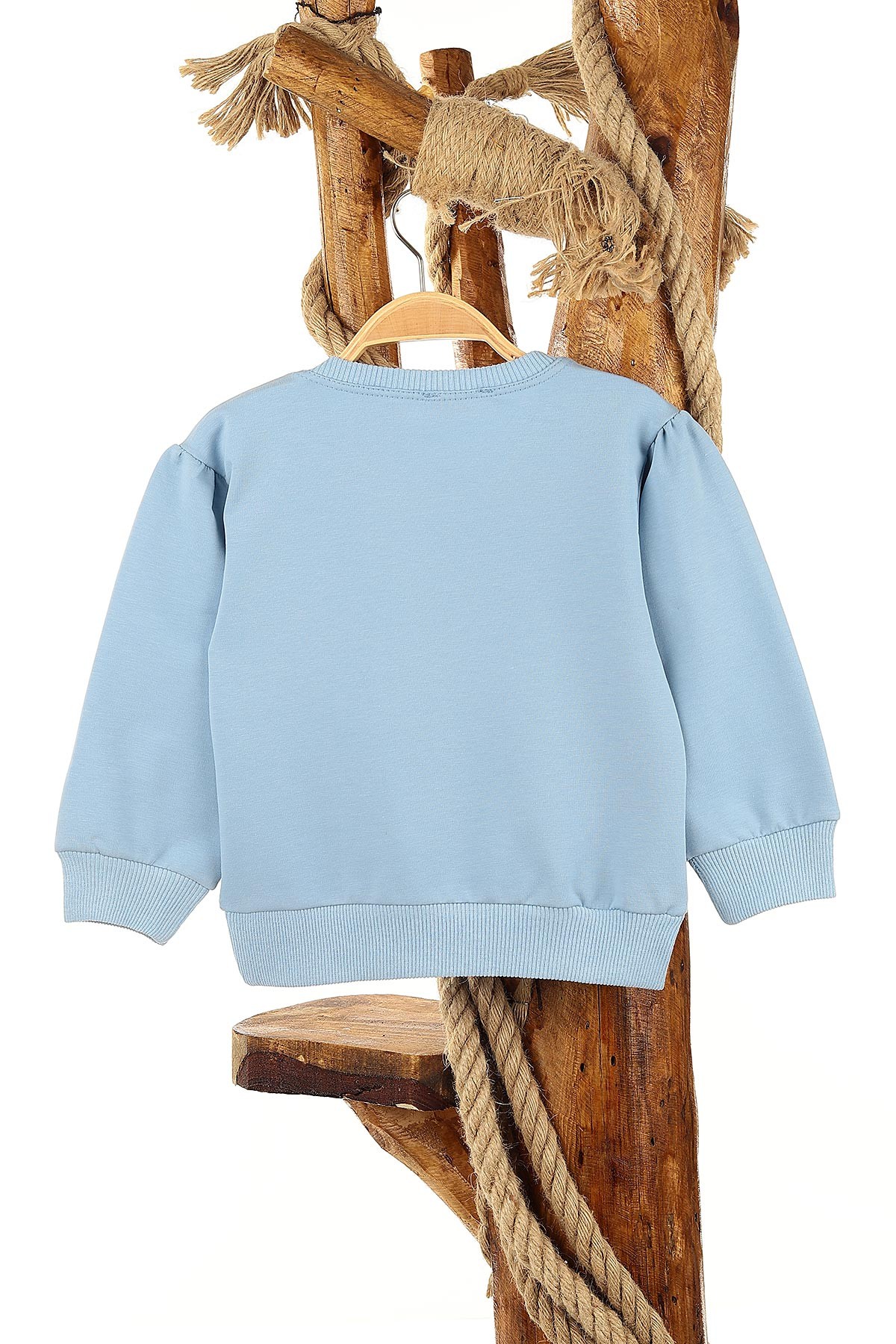 Bebe Mavisi (1-4 Yaş) Çiçekli Fare Baskılı Kız Bebek Sweat 155278