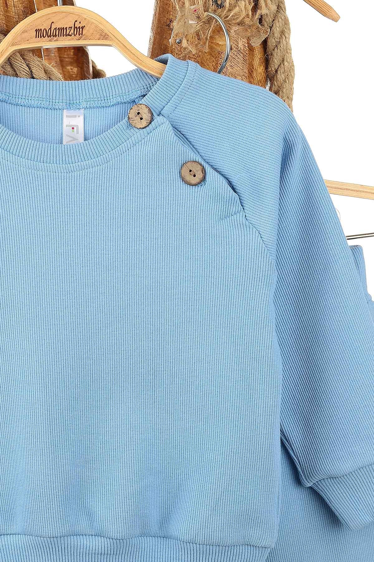 Bebe Mavisi (1-4 Yaş) Kaşkorse Omuz Patlı Erkek Çocuk takım 153826