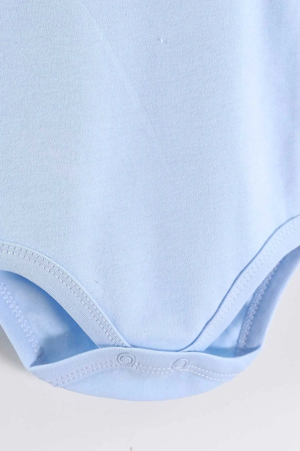 Bebe Mavisi (1-9 Ay)Sıfır Kol Düz Erkek Bebek Çıtçıtlı Badi 458469
