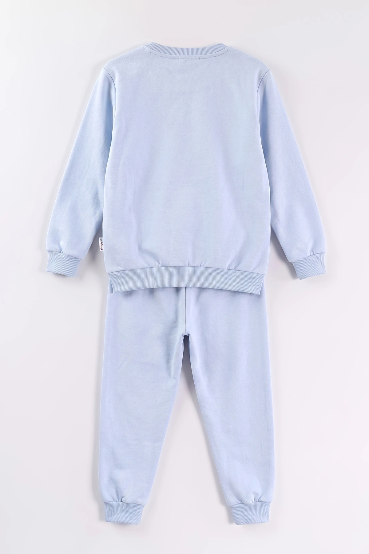 Bebe Mavisi (2-6 Yaş)Happy Go Baskılı Ponponlu Kız Çocuk 2'li  Takım 472907