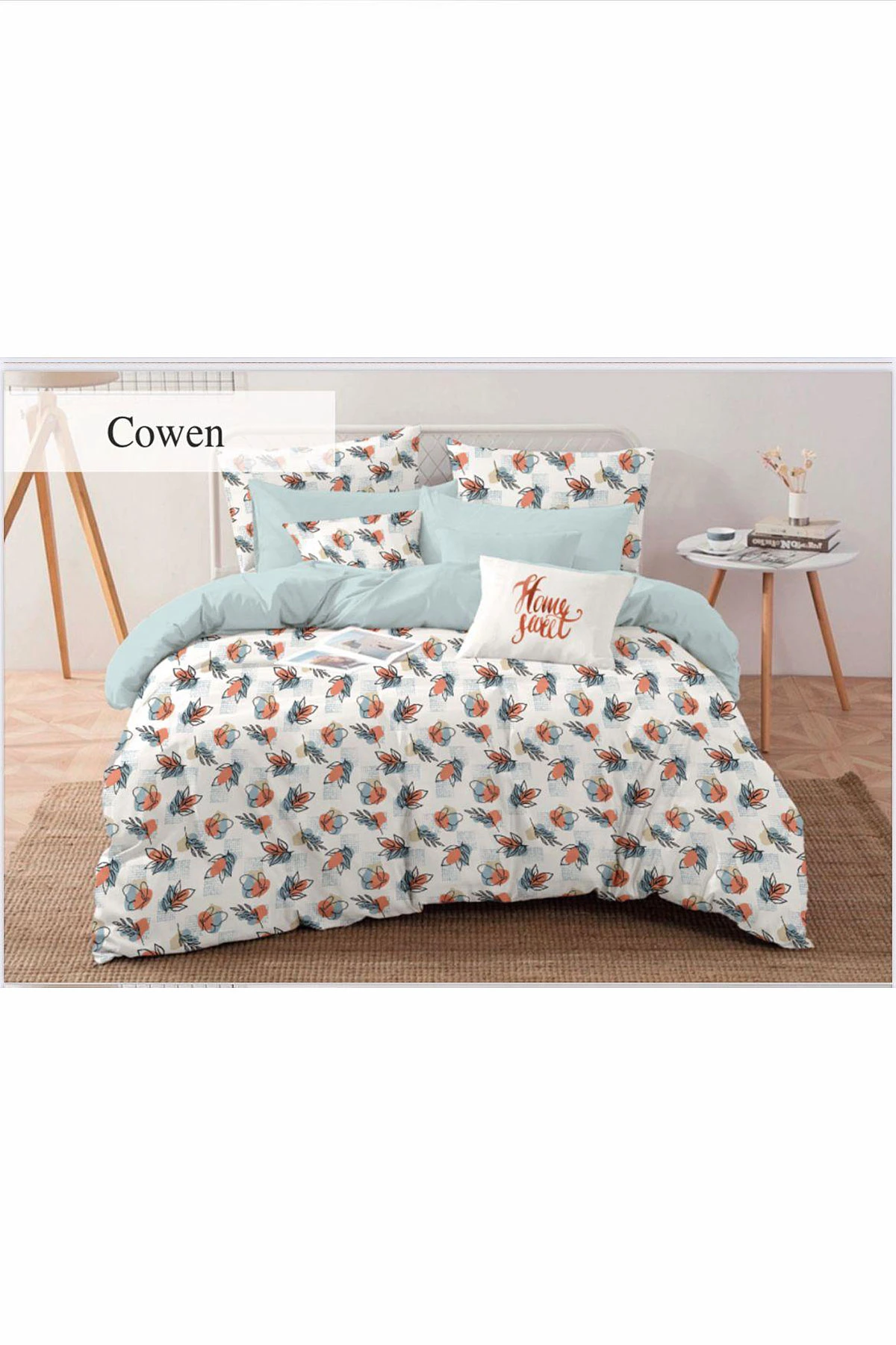 Bebe Mavisi 200x220 Cm Evnur Home Flex Series Lastikli Çift Kişilik Nevresim Takımı 462252