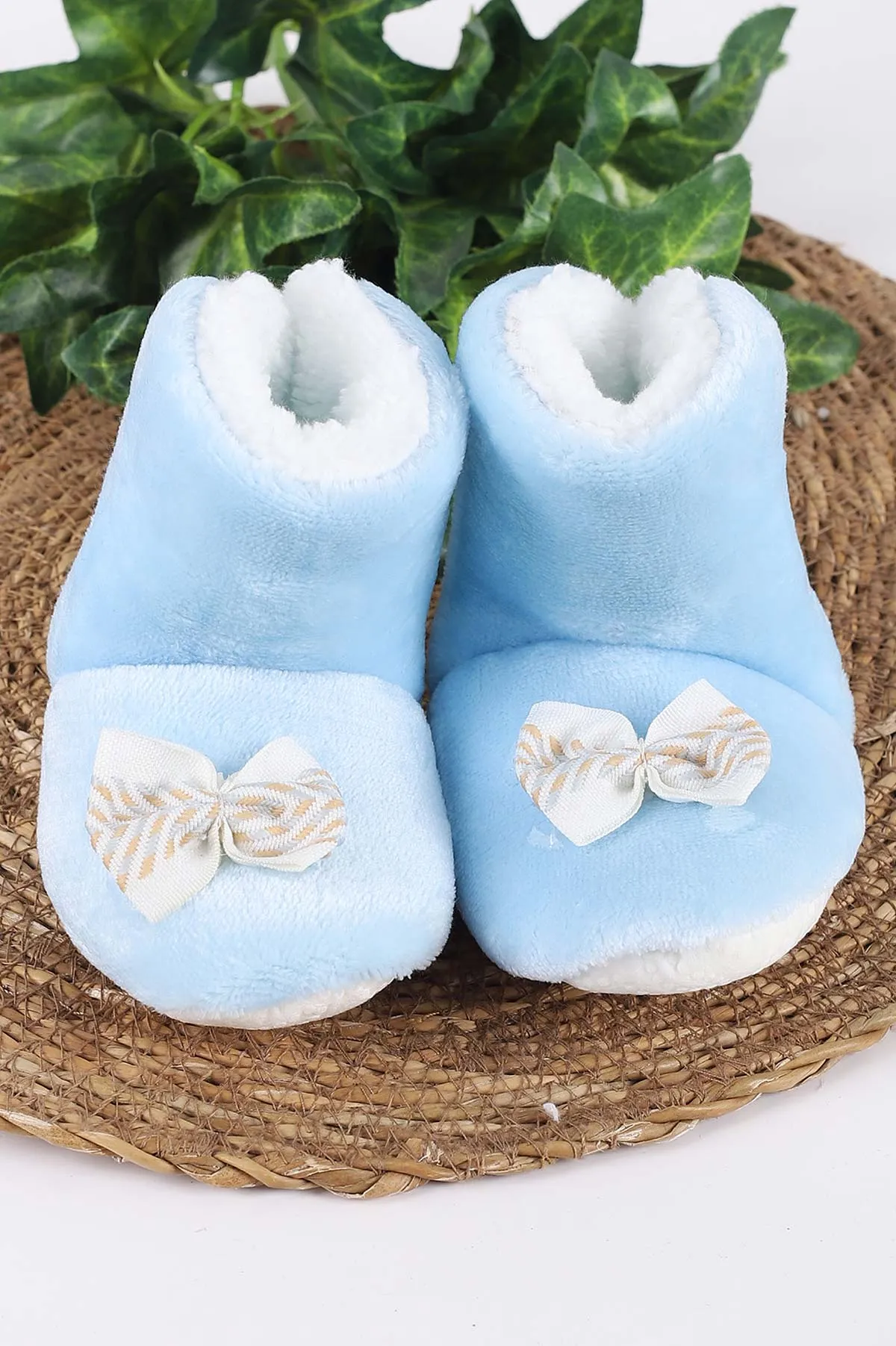 Bebe Mavisi (3-6 Ay)Figürlü Angora  Bebek Panduf 416844