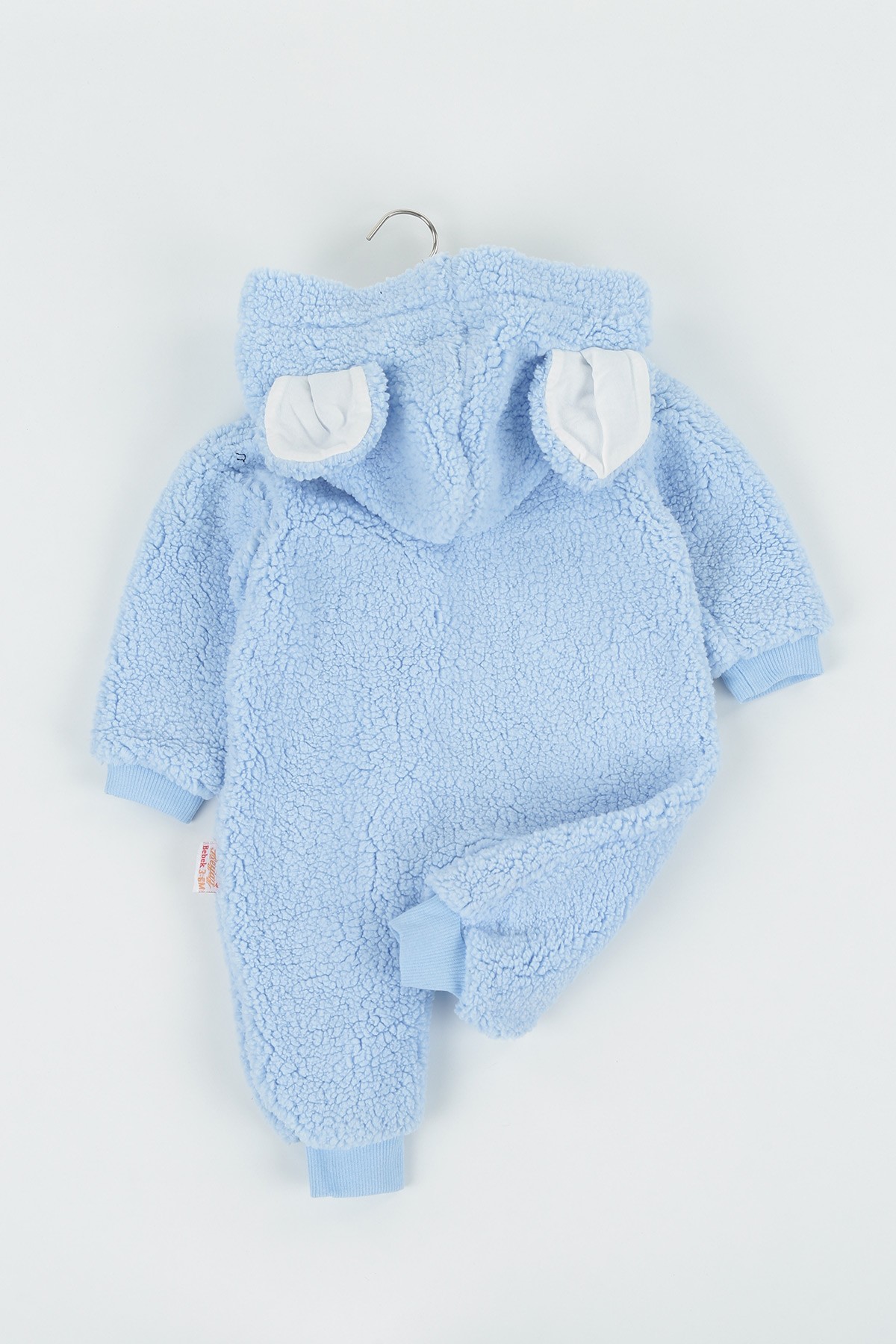 Bebe Mavisi (6-18 Ay) Hello Nakışlı Sevimli Ayıcık Erkek Çocuk Peluş (Welsoft) Takım 134840