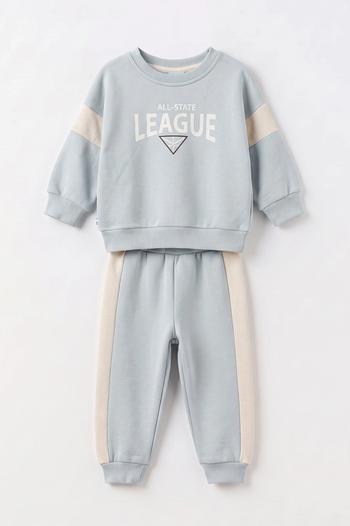 Bebe Mavisi (6-24 Ay) Leauge Baskılı 3 İp Şardonlu Erkek Bebek Kışlık Takım 499456