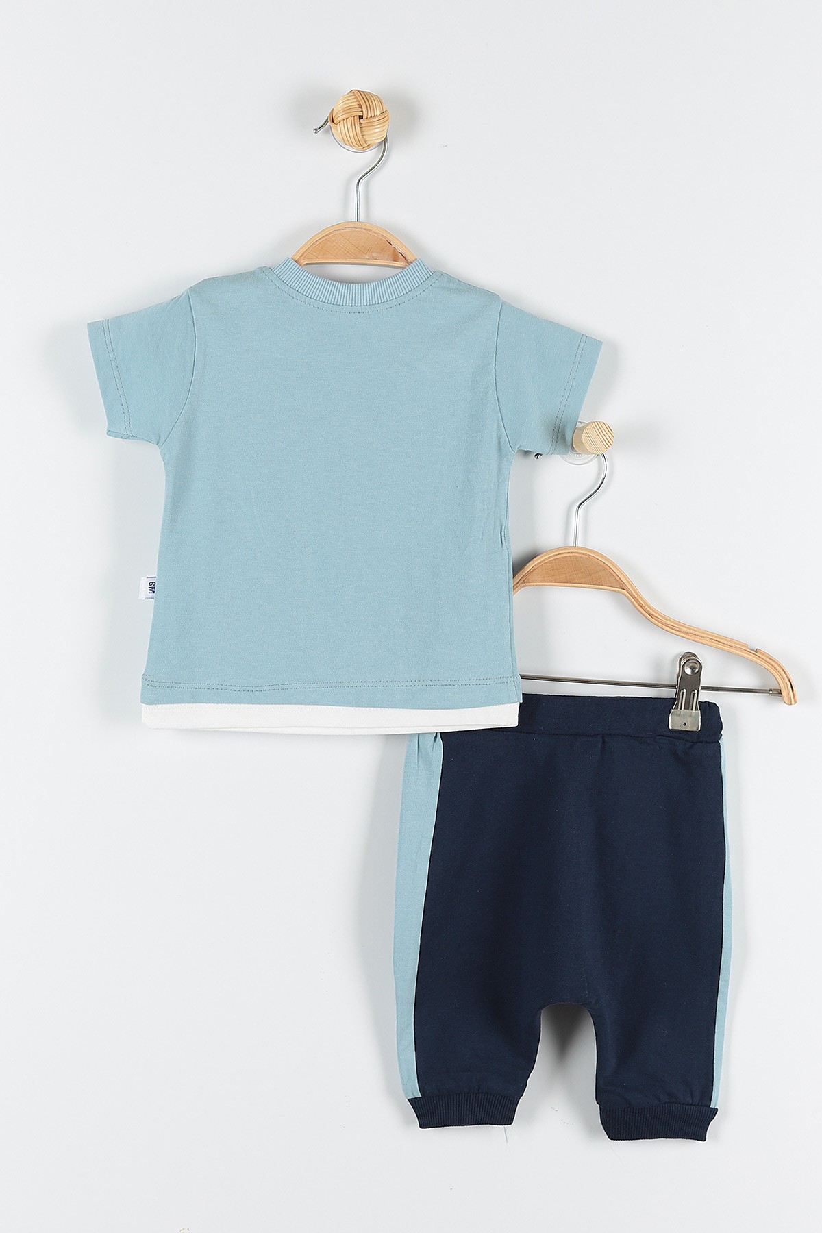 Bebe Mavisi (6-24 Ay)Dinazor  Baskılı Çıtçıtlı  Erkek Çocuk Takım 171269