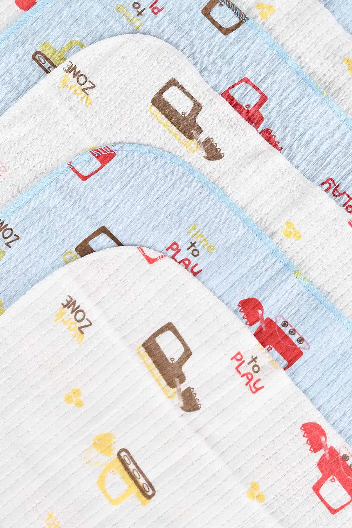 Bebe Mavisi 7'li Kutulu ve Pamuklu Desenli Bebek Mendil 476594