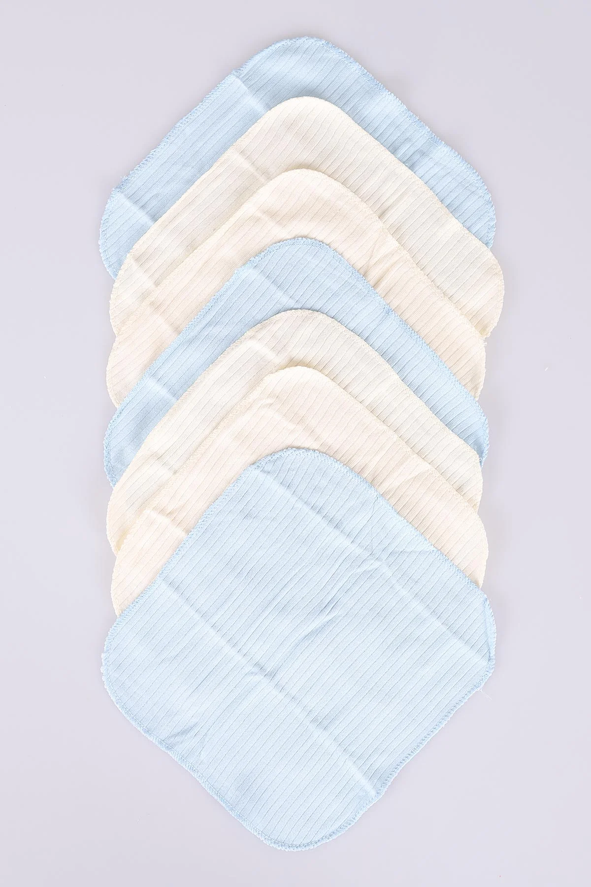 Bebe Mavisi 7'li Kutulu ve Pamuklu Unisex Bebek Mendil 476588
