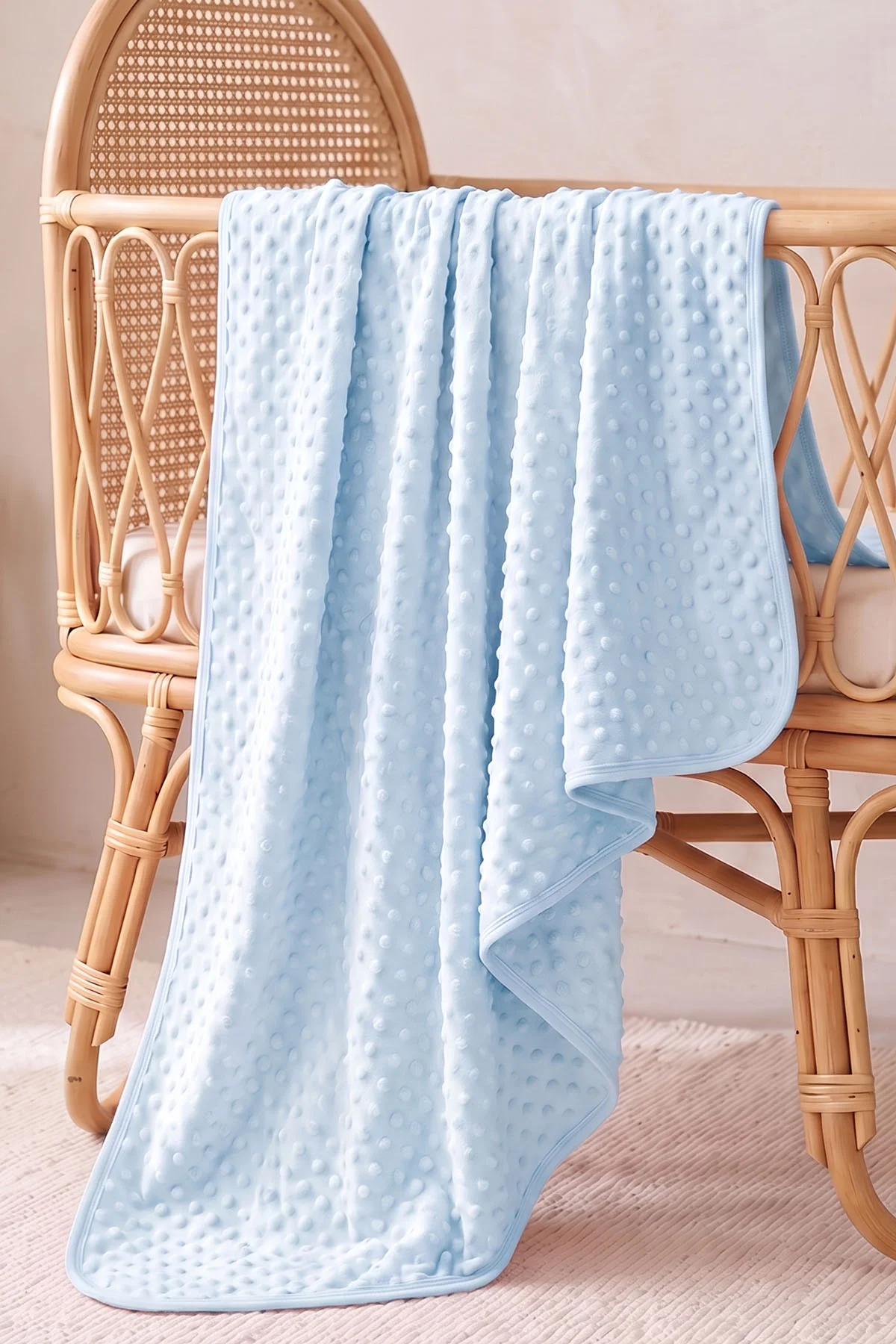 Bebe Mavisi (80*90 cm) Wellsoft Bebek Nohut Battaniye 486567