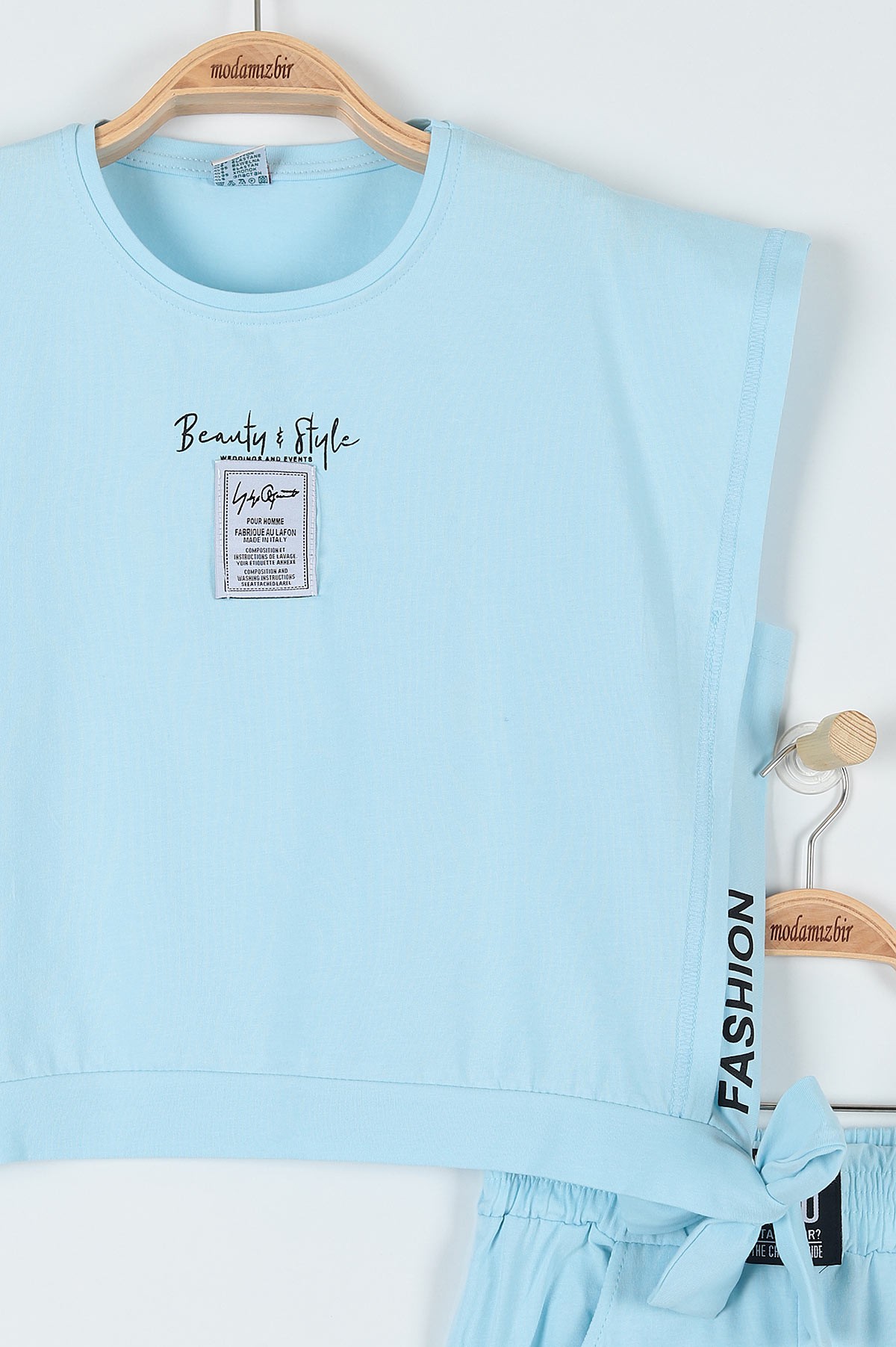 Bebe Mavisi (9-12 Yaş) Fashıon Baskılı Kız Çocuk Takım 180783