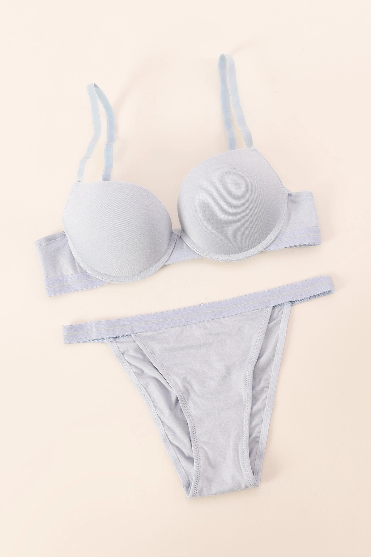 Bebe Mavisi Bambu Spor Model Destekli Sütyen Takım 384833