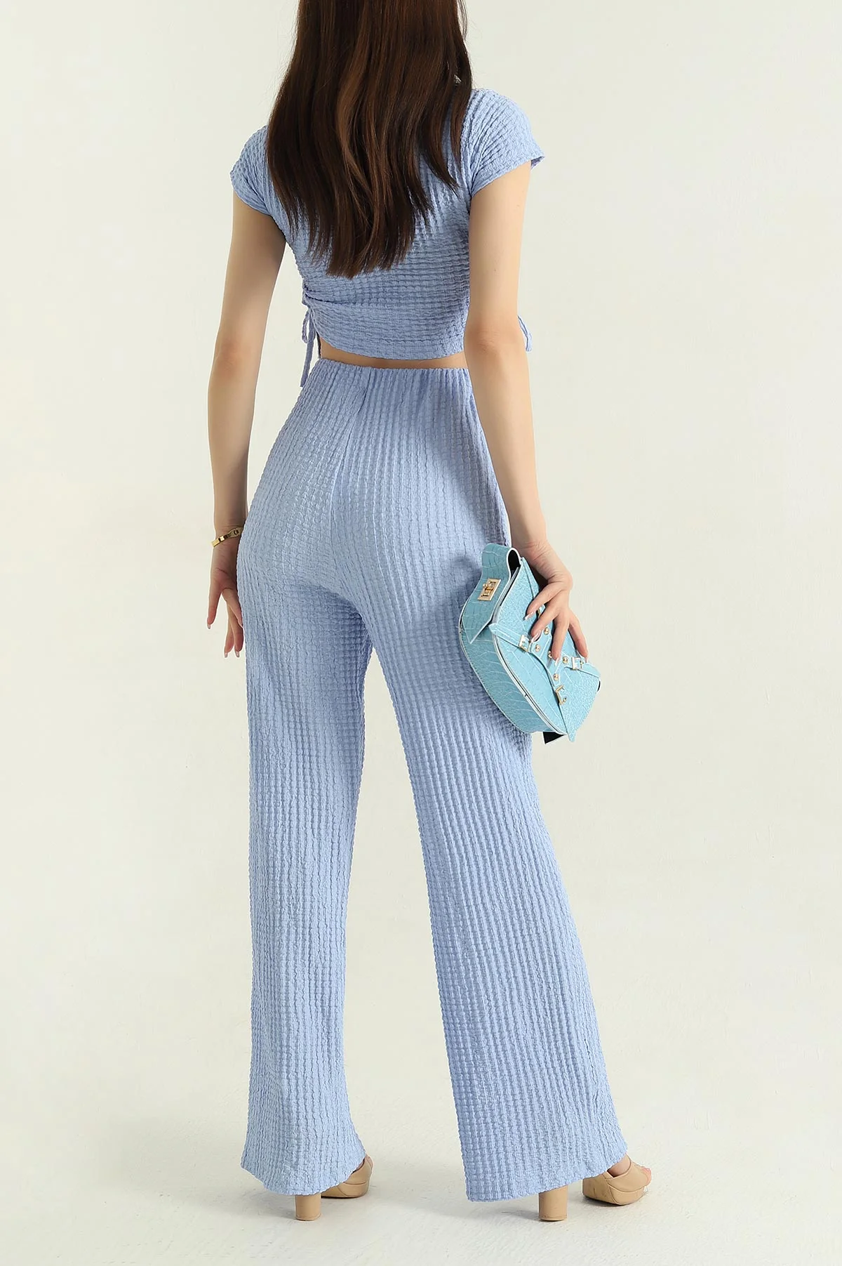 Bebe Mavisi Bubble Yanları İpli Kadın ikili Takım 369126