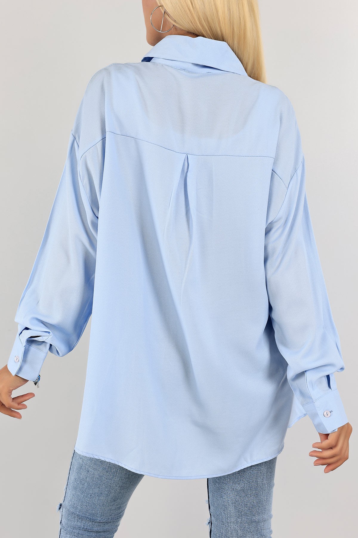 Bebe Mavisi Cepli Gömlek Tunik 128563
