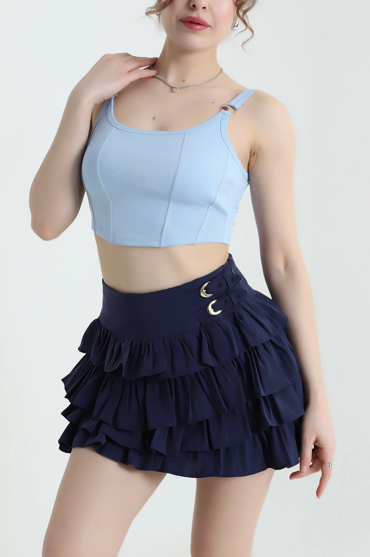Bebe Mavisi Destekli Ribana Kadın Büstiyer 434663