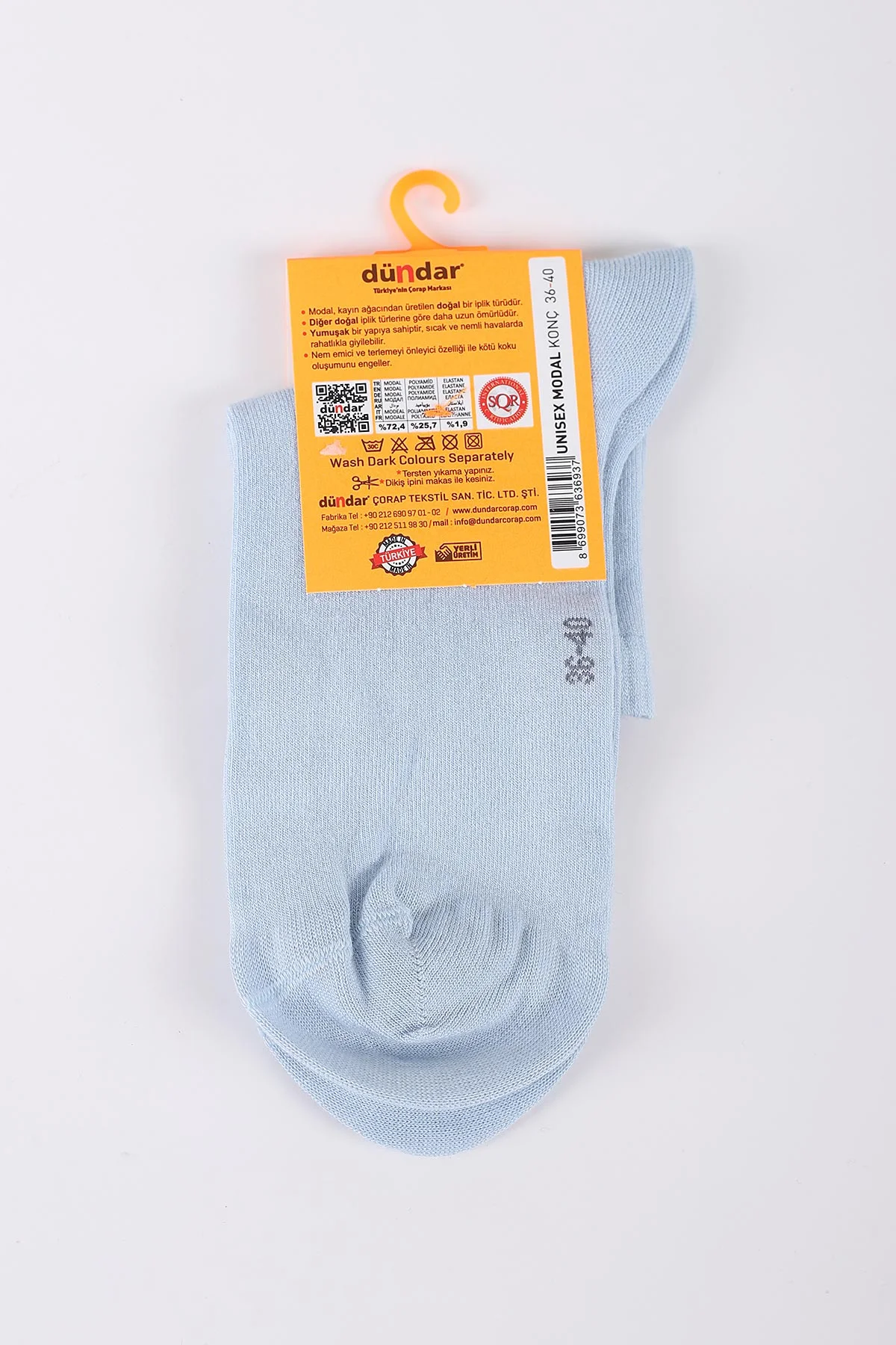 Bebe Mavisi Dört Mevsim Kadın Modal Konç Çorap 36-40 422979