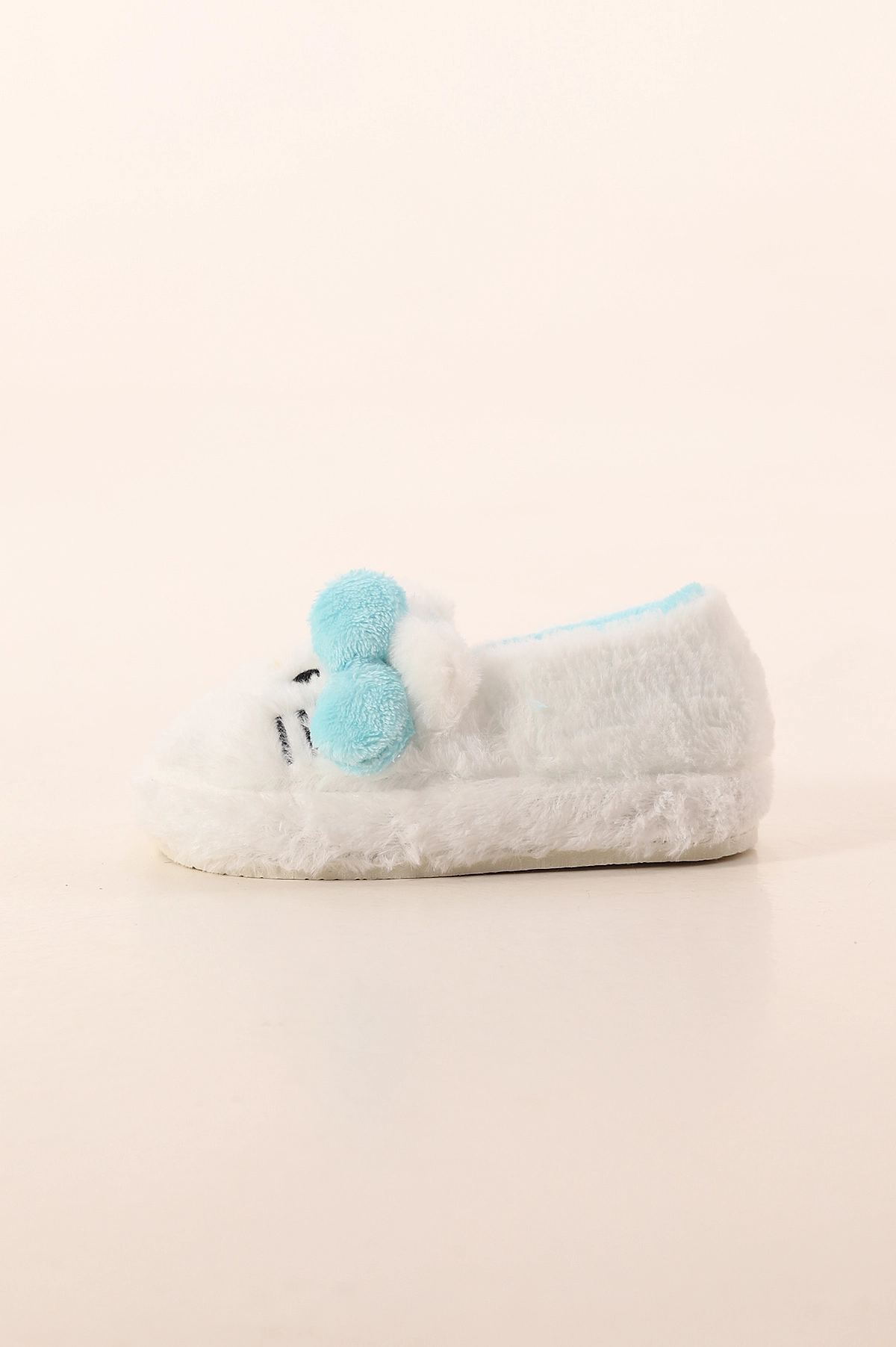 Bebe Mavisi Ekru ( 30 - 35 ) Peluş Figürlü Kız Çocuk Panduf 391090
