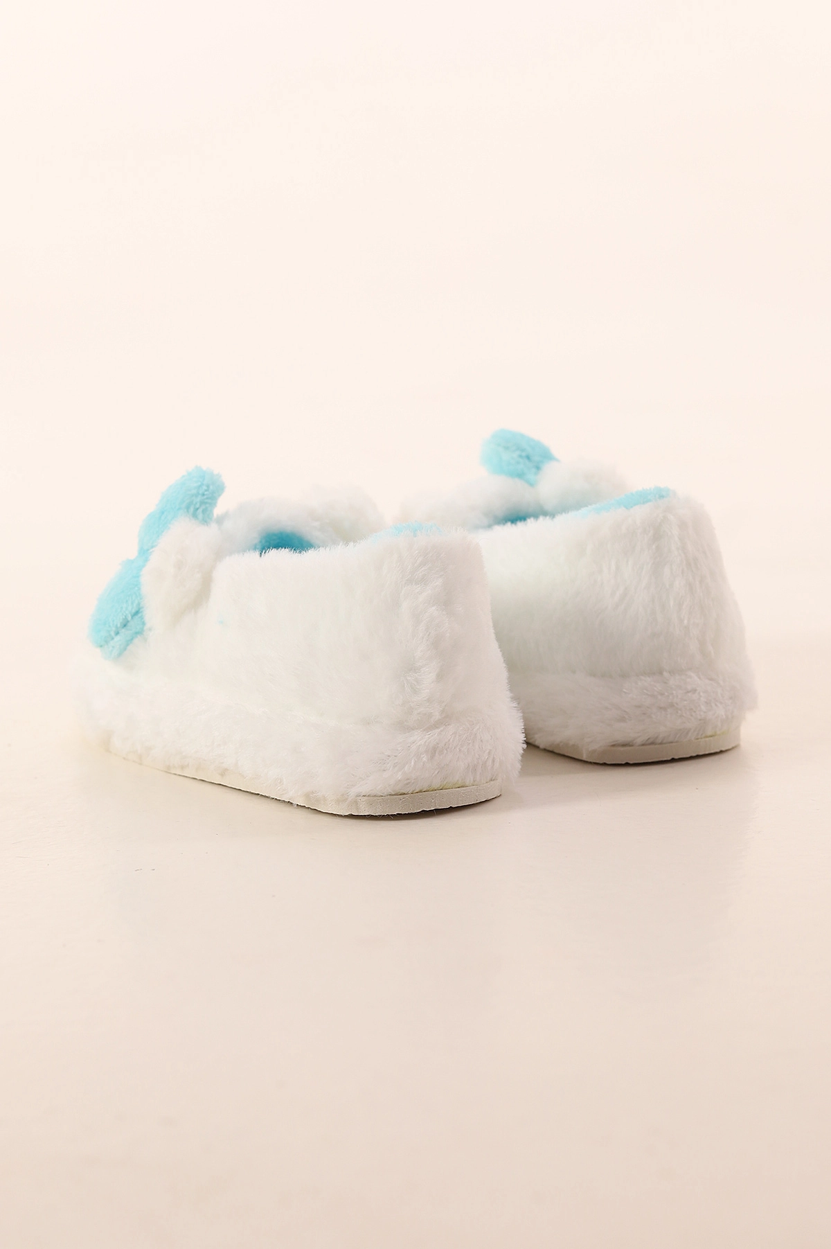 Bebe Mavisi Ekru ( 30 - 35 ) Peluş Figürlü Kız Çocuk Panduf 391090