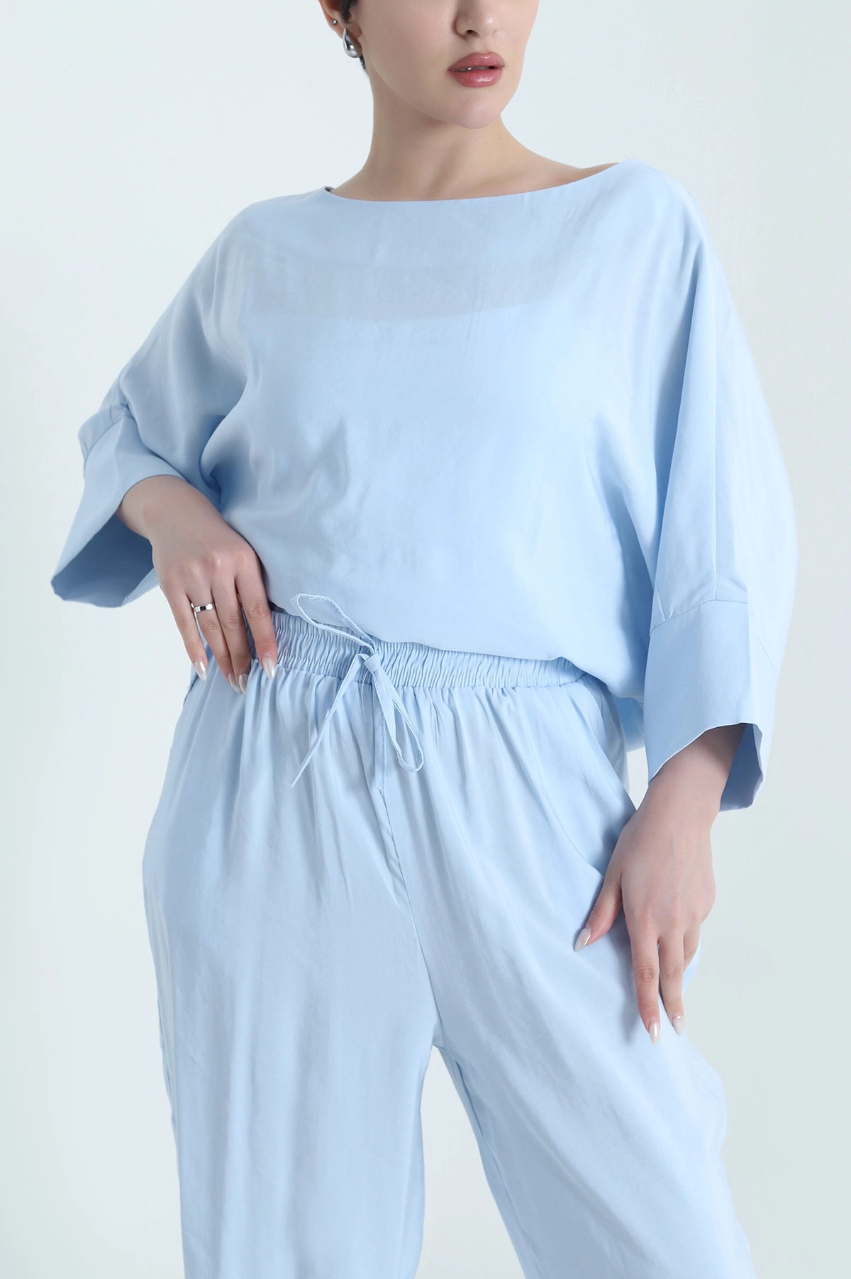 Bebe Mavisi Fakirkol Tencel Cupra Kadın İkili Takım 449553