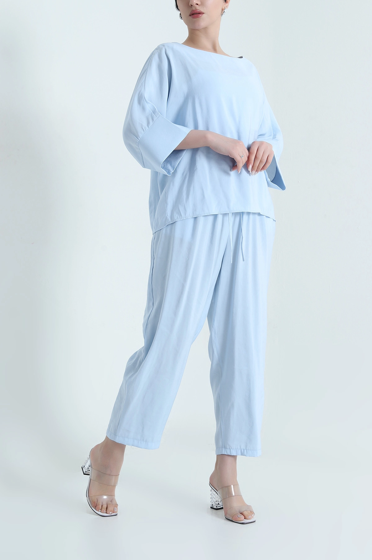 Bebe Mavisi Fakirkol Tencel Cupra Kadın İkili Takım 449553
