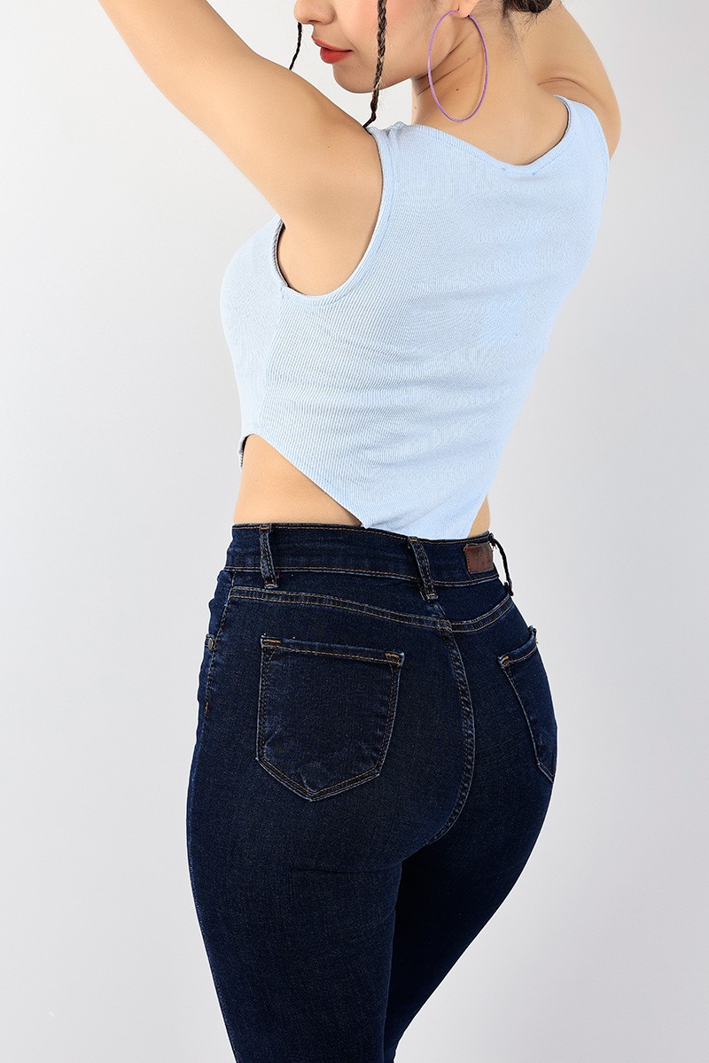 Bebe Mavisi Fitilli Zıbın Bluz 97913