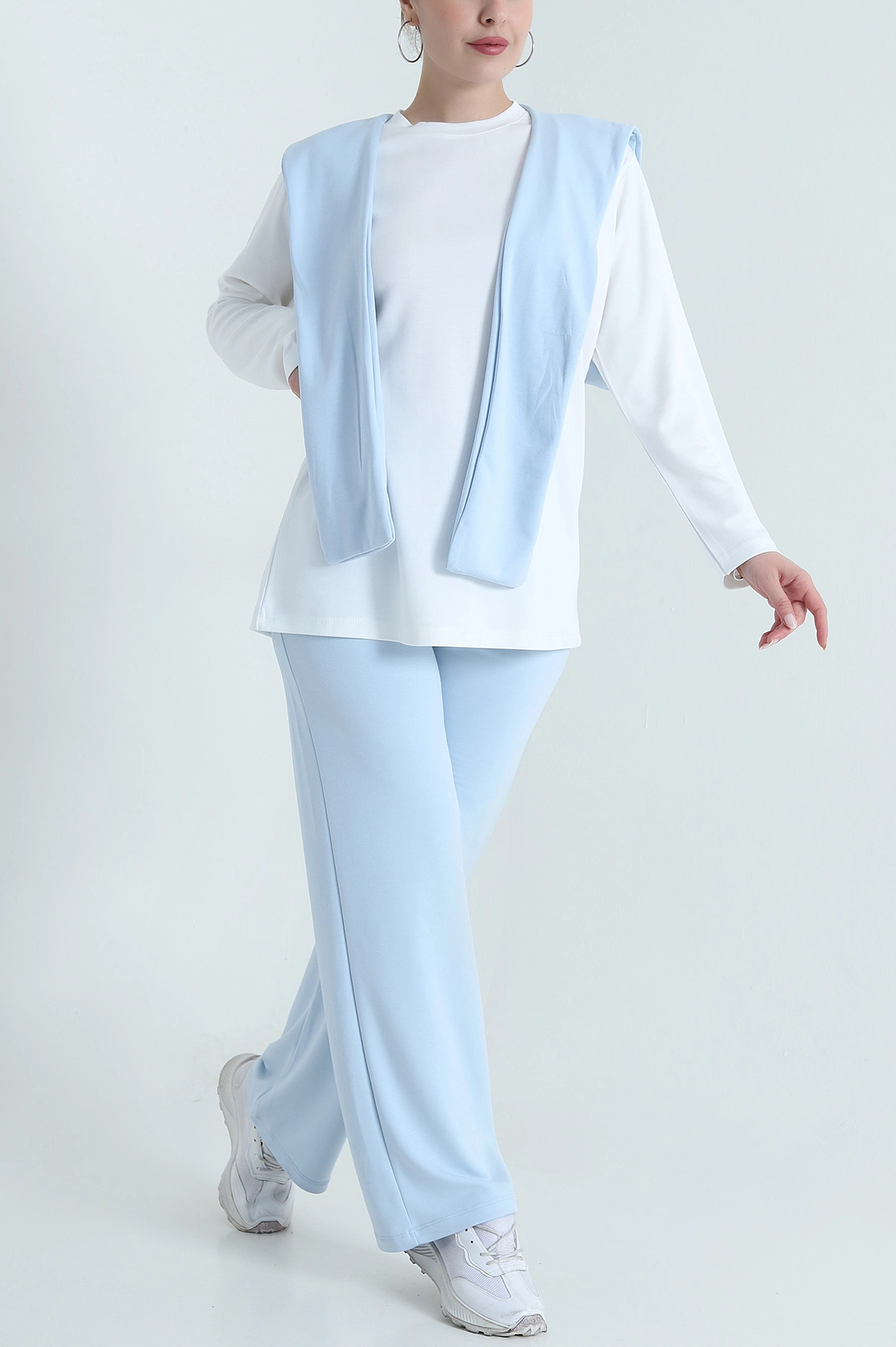 Bebe Mavisi Garnili Atkılı Oysho Kadın İkili Takım 472667
