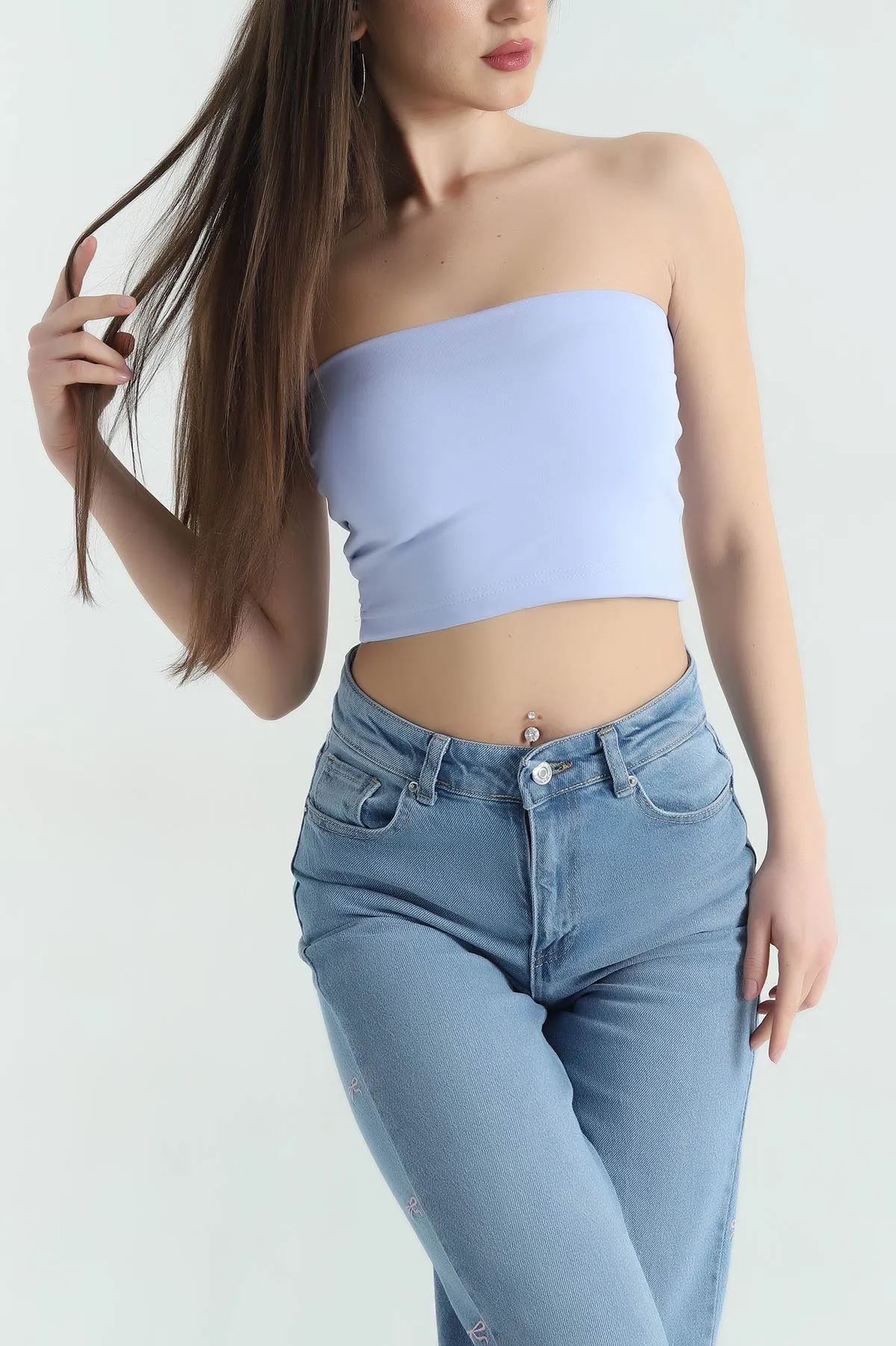 Bebe Mavisi Kaplı Straplez Büstiyer 357288