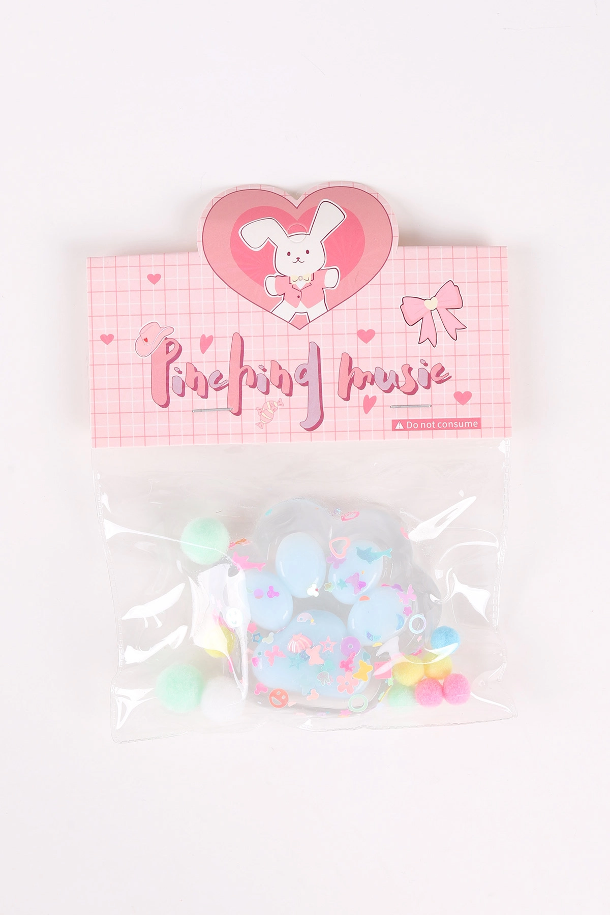Bebe Mavisi Kedi Patisi Işıklı Squishy Oyuncağı 464479