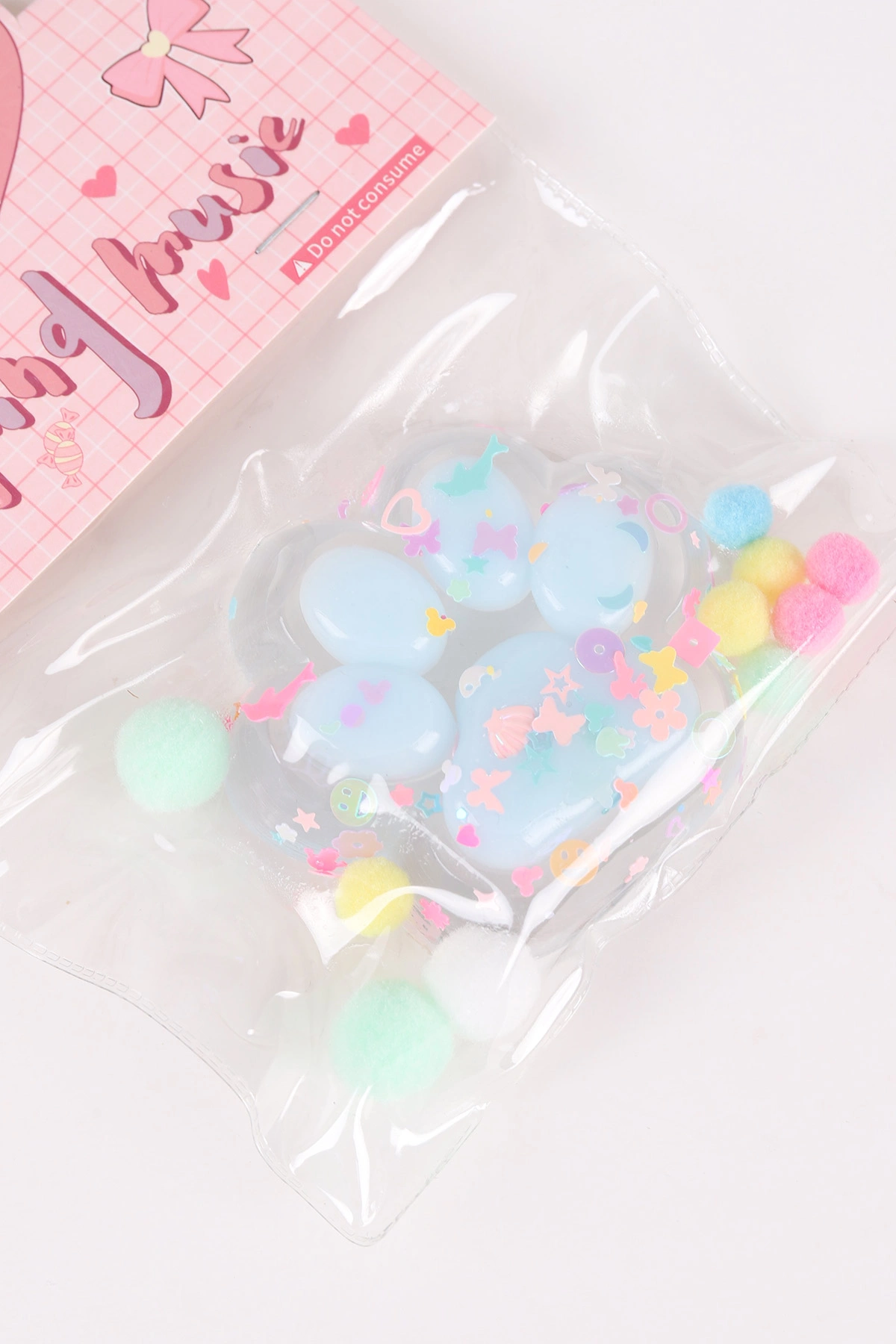 Bebe Mavisi Kedi Patisi Işıklı   Squishy Oyuncağı 464479