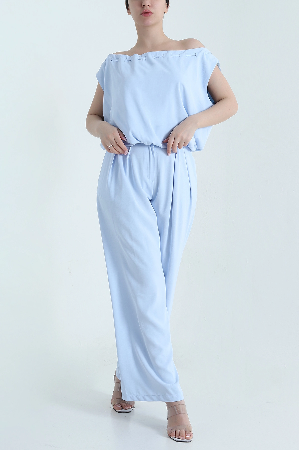 Bebe Mavisi Pantolon Bluz Linda Kadın İkili Takım 460298