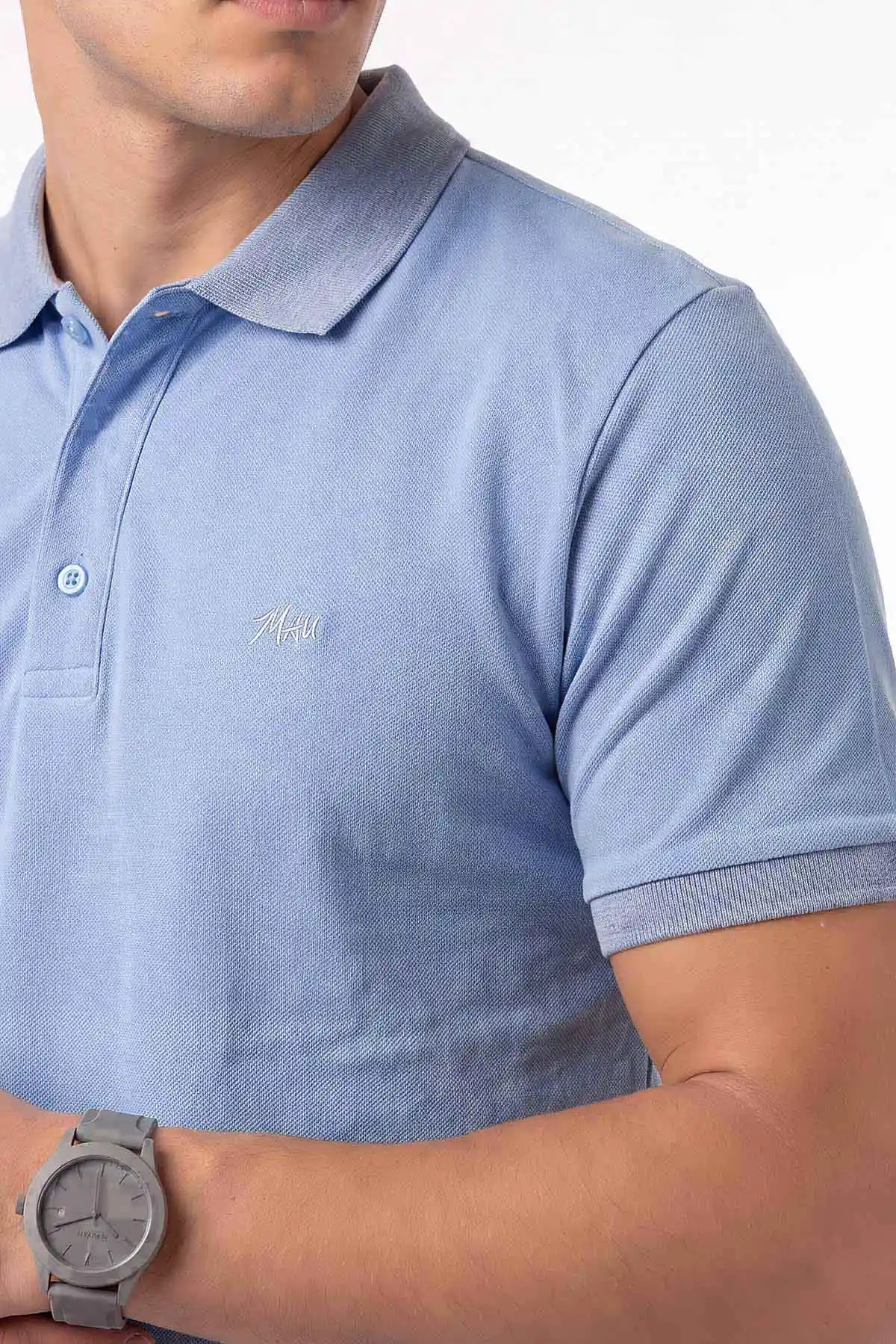 Bebe Mavisi Polo Yaka Erkek Tişört 470314