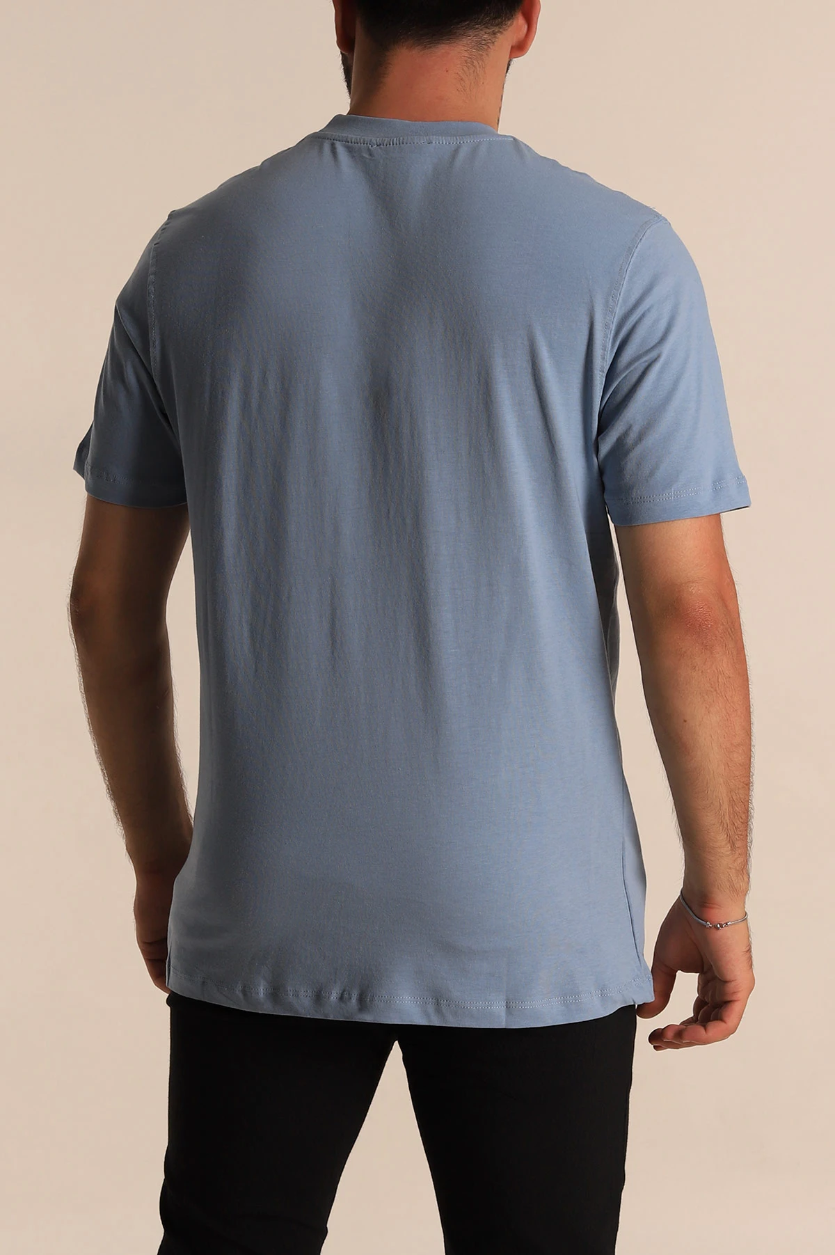 Bebe Mavisi Relaxed Fit Basic Erkek Tişört 279913