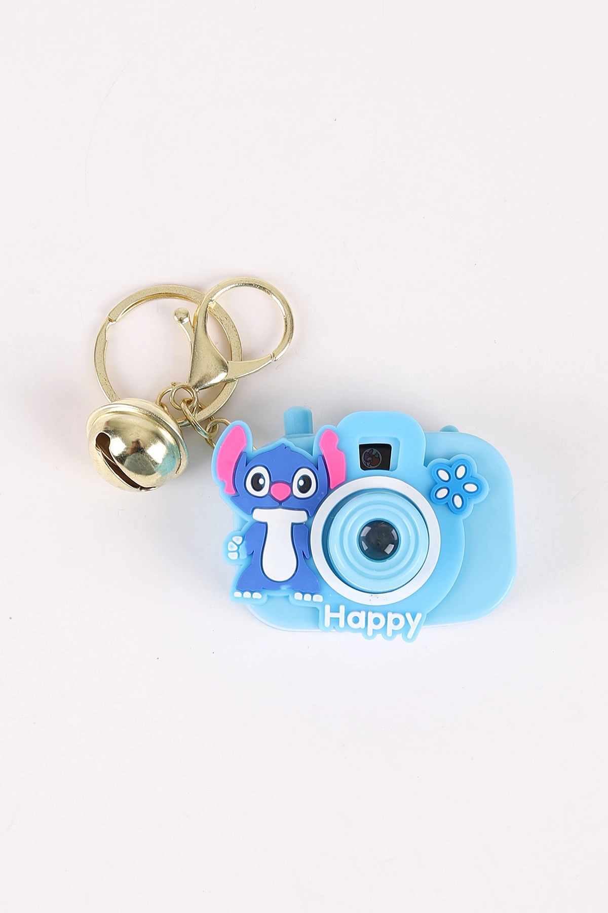 Bebe Mavisi Stich Figürlü Oyuncak Projeksiyonlu Fotoğraf Makinesi Anahtarlık ve Çanta Süsü 473938