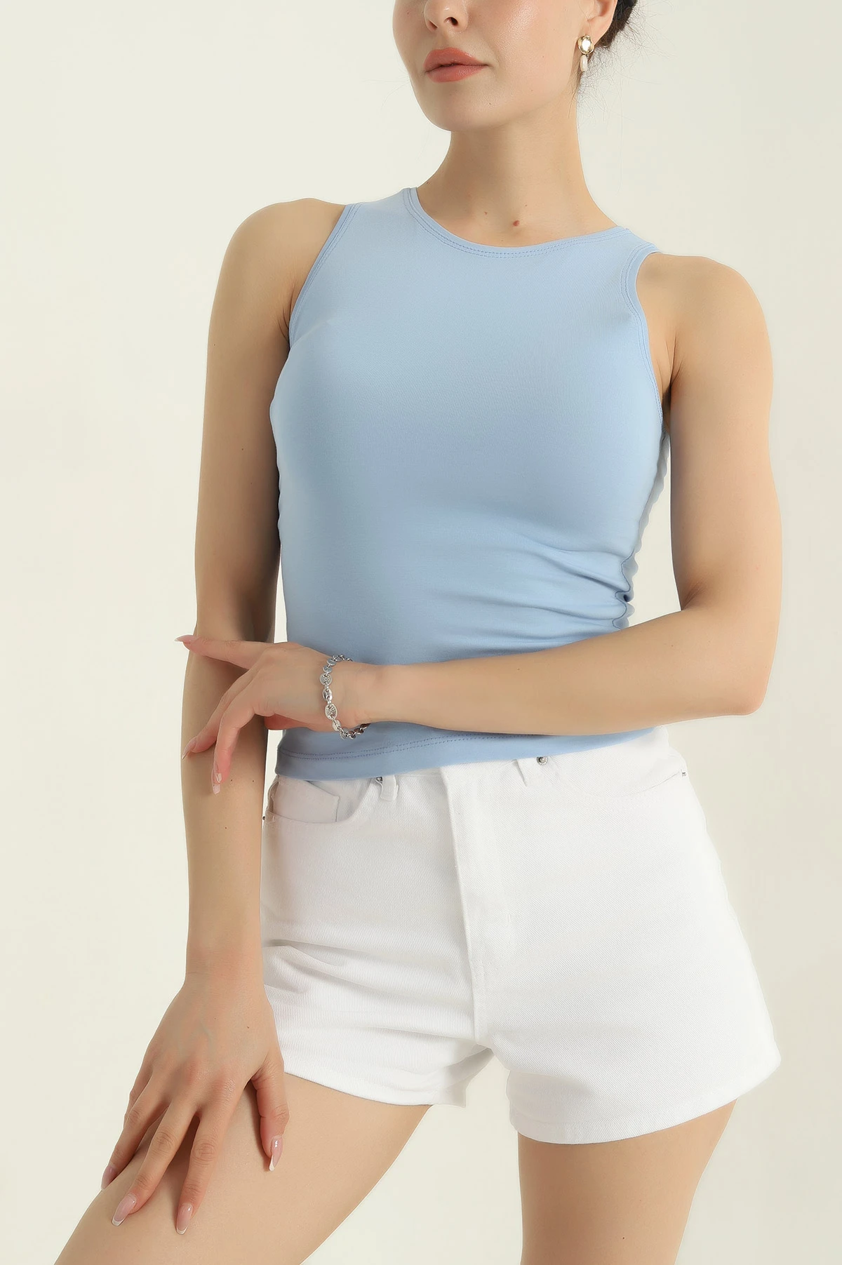 Bebe Mavisi Süprem Kolsuz Atlet Bluz 375103