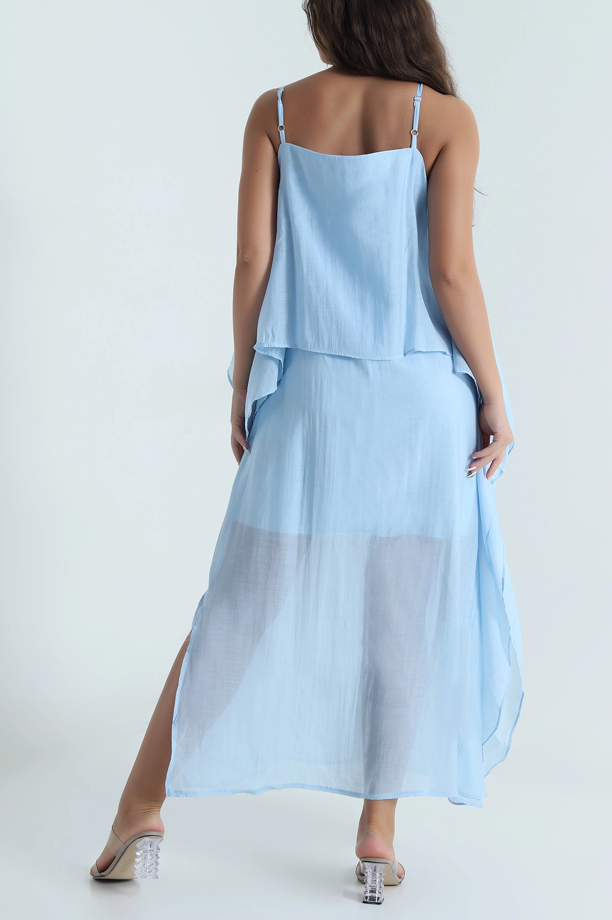 Bebe Mavisi Tensel Modal Kadın Elbise 484109