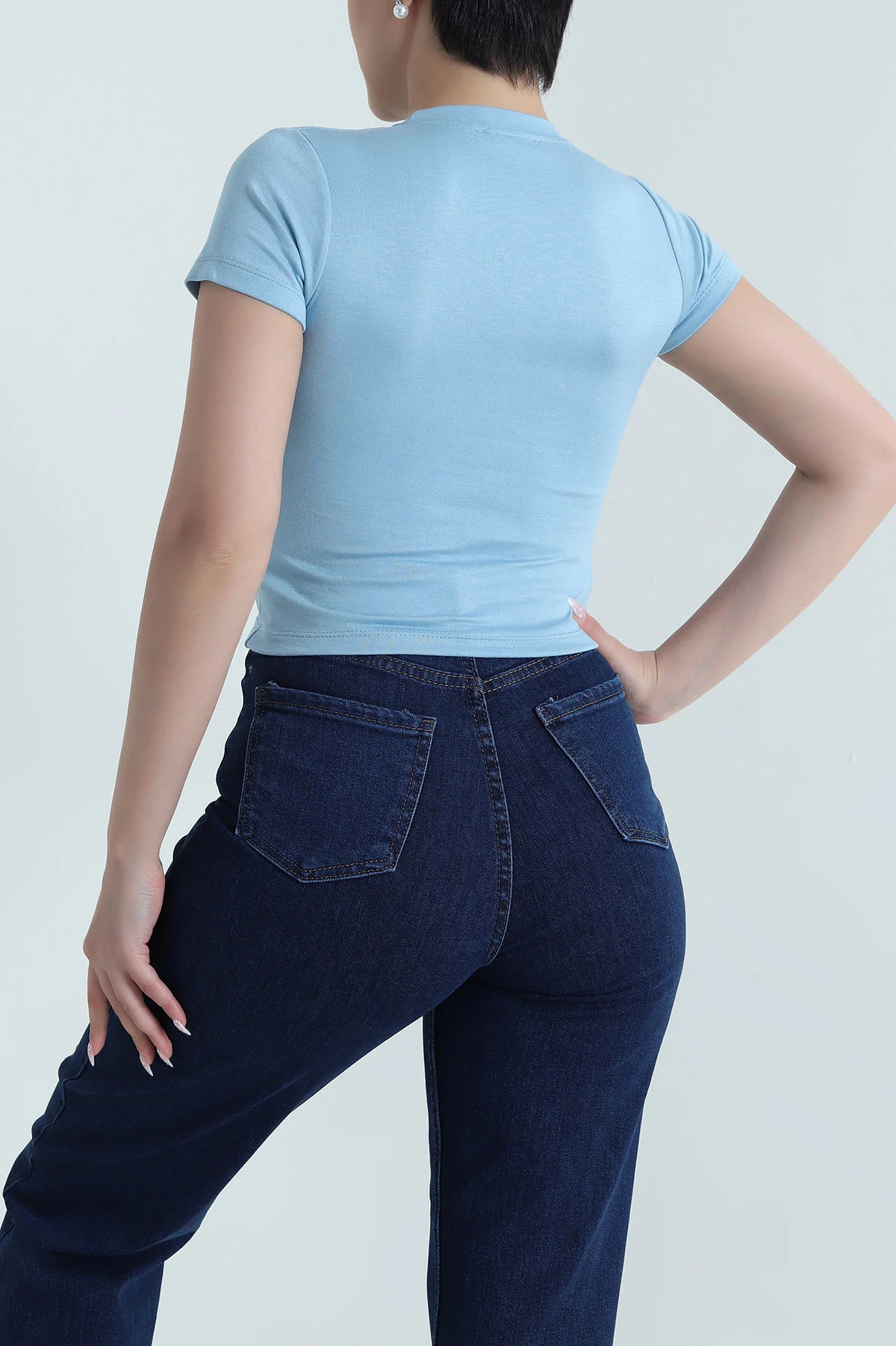 Bebe Mavisi Tokalı Oysho Kadın Bluz 465281
