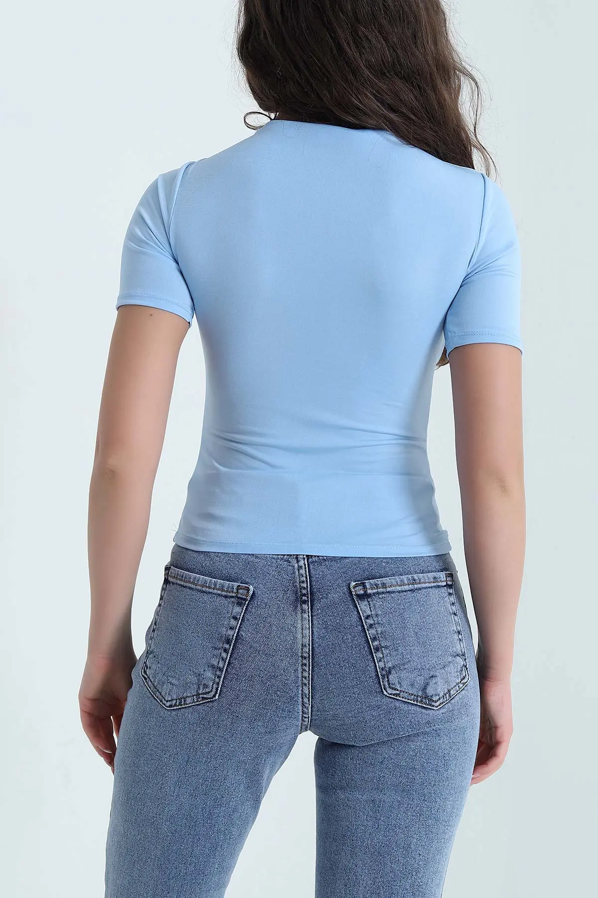 Bebe Mavisi Tokalı Sandy Kadın Bluz 458072