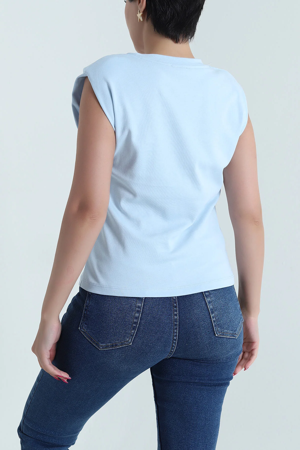 Bebe Mavisi Vatkalı Süprem Kadın Bluz 473543