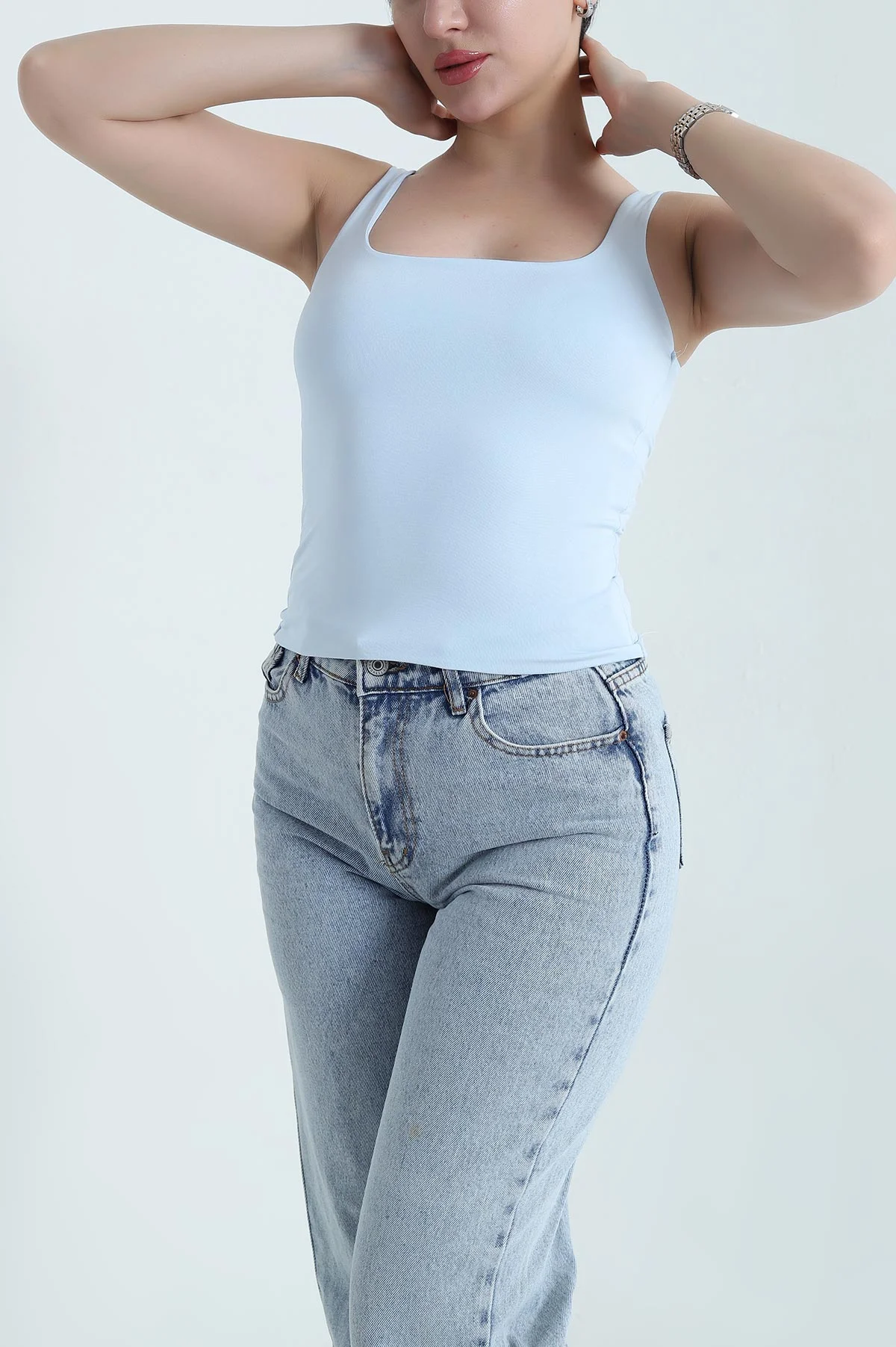 Bebe Mavisi Yazlık Scuba Kadın Bluz 454673
