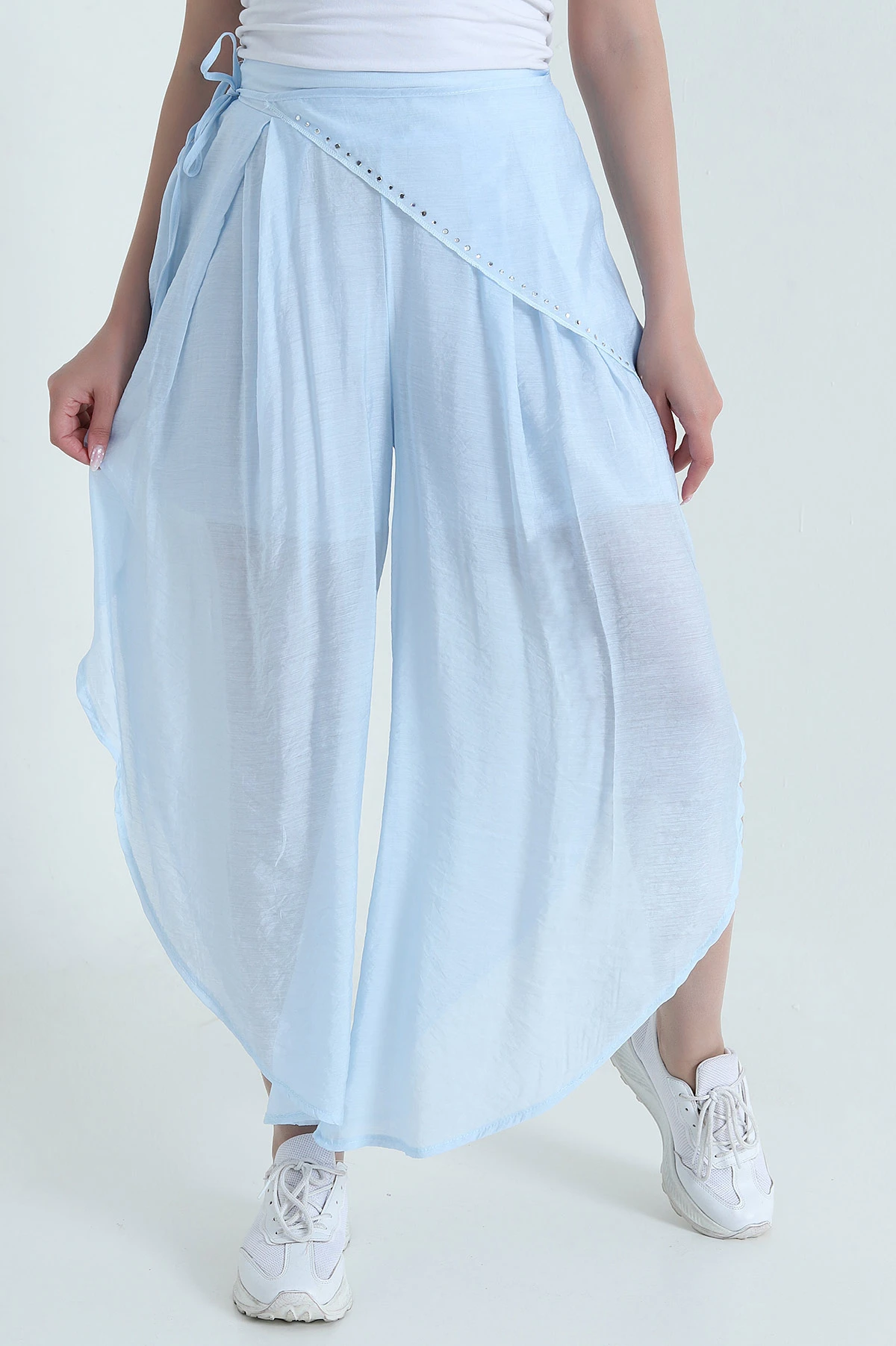 Bebe Mavisi Yeni Sezon Astarlı Tensel Kadın Pantolon 462707