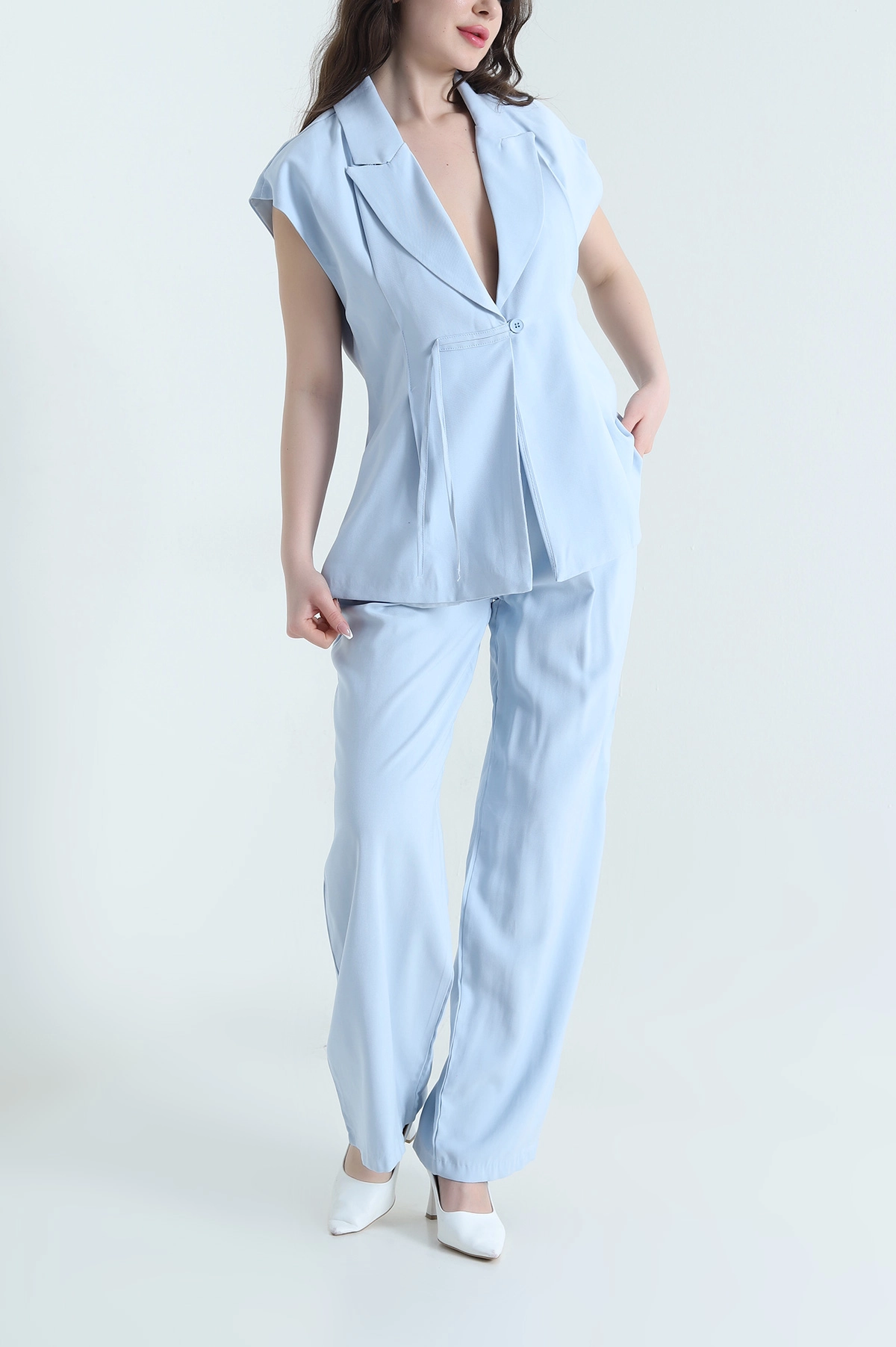 Bebe Mavisi Yeni Sezon Diagonel Kadın İkili Takım 452447