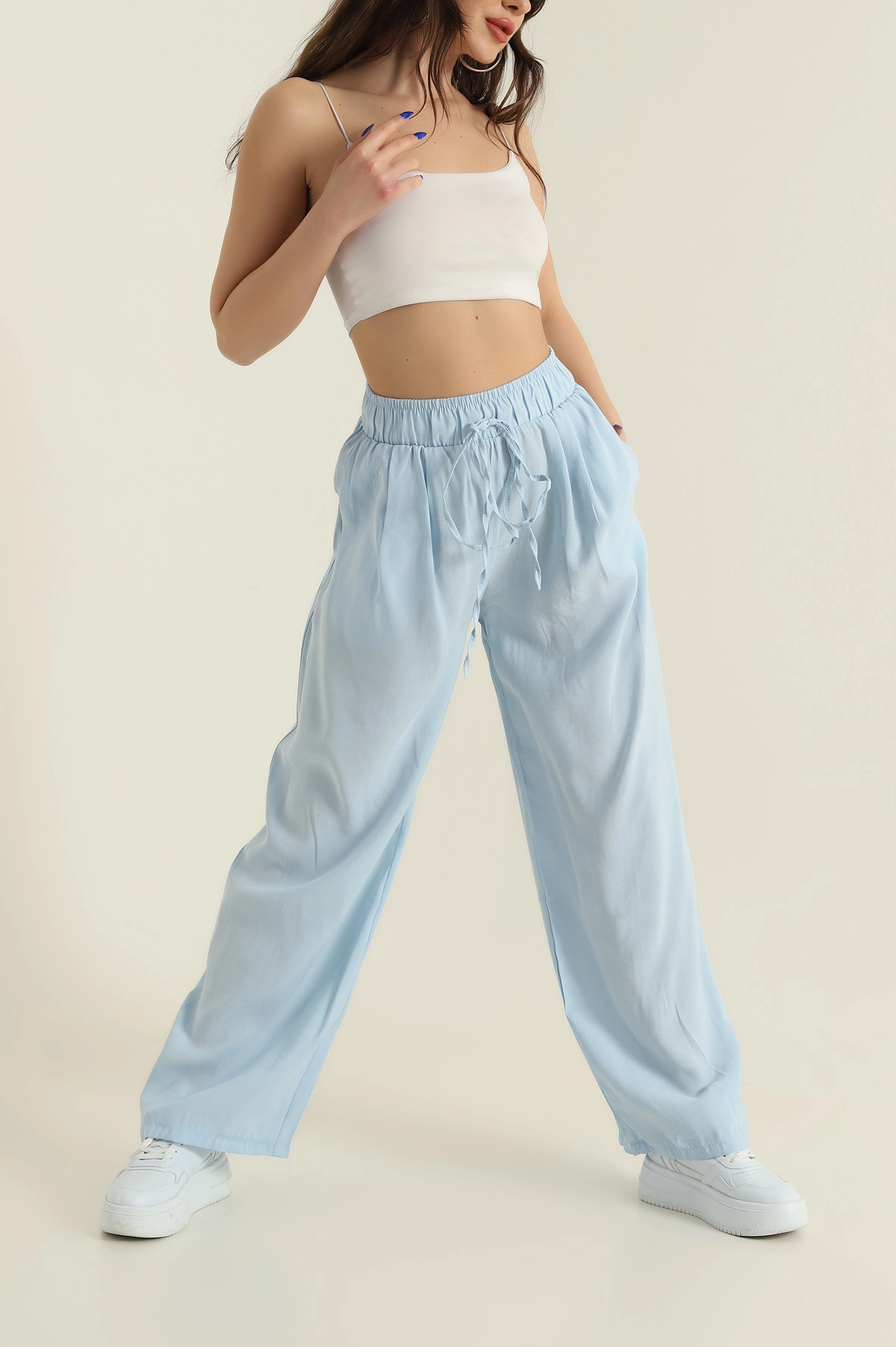 Bebe Mavisi Yeni Sezon Modal Kadın Pantolon 425238