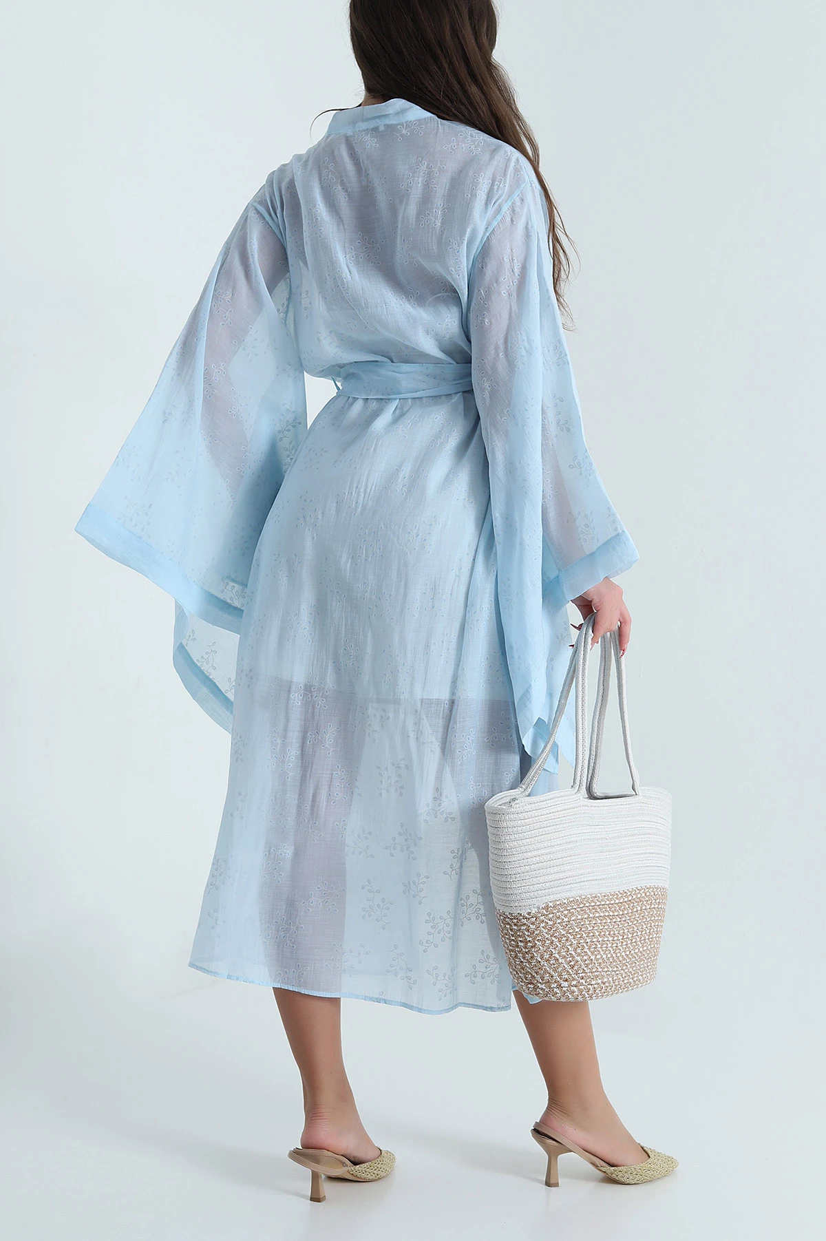 Bebe Mavisi Yeni Sezon Tensel Kadın Kimono 478822