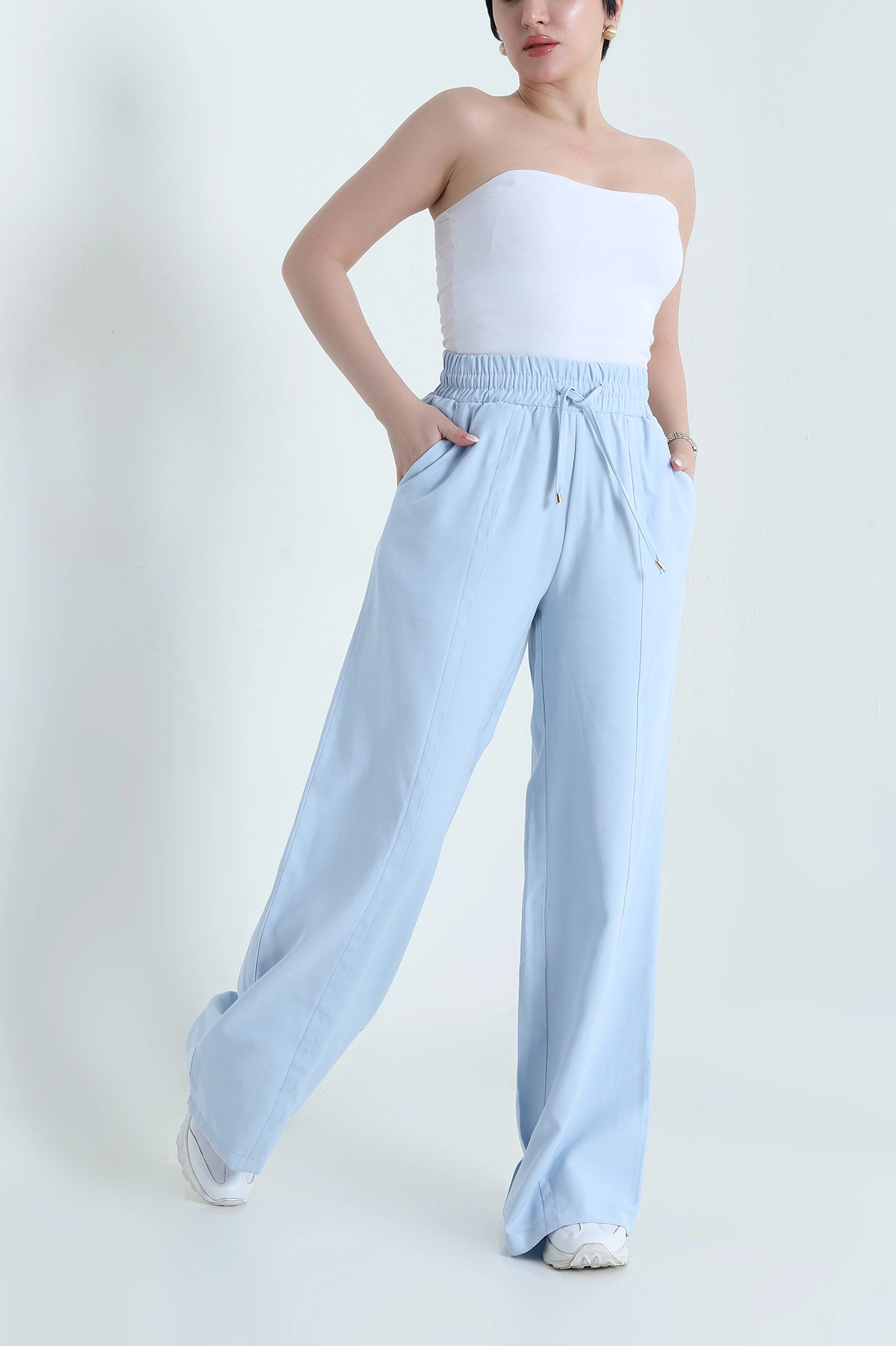 Bebe Mavisi Yeni Sezon Tensel Kadın Pantolon 457852
