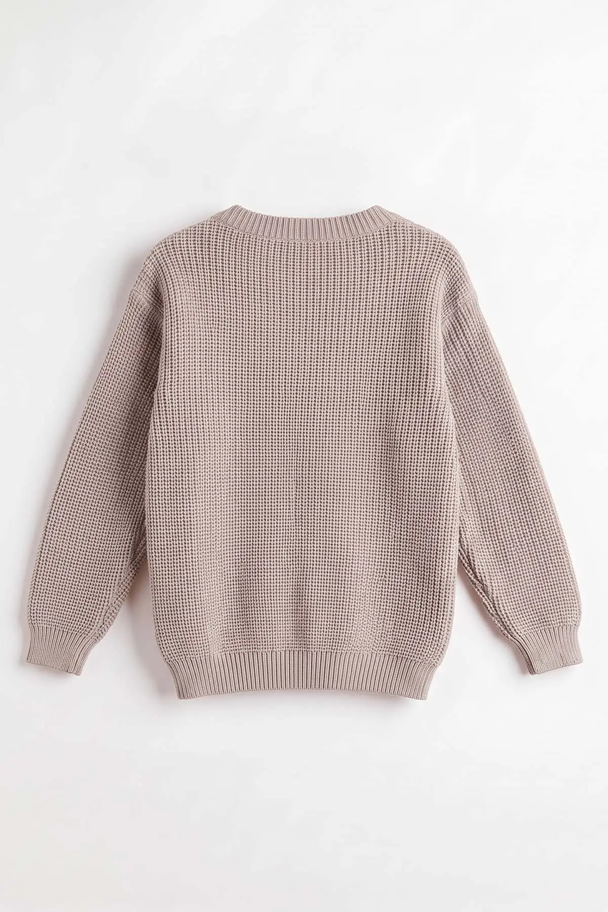 Bej (1-8 Yaş) Selanik Örgülü Çocuk Kazak 474830