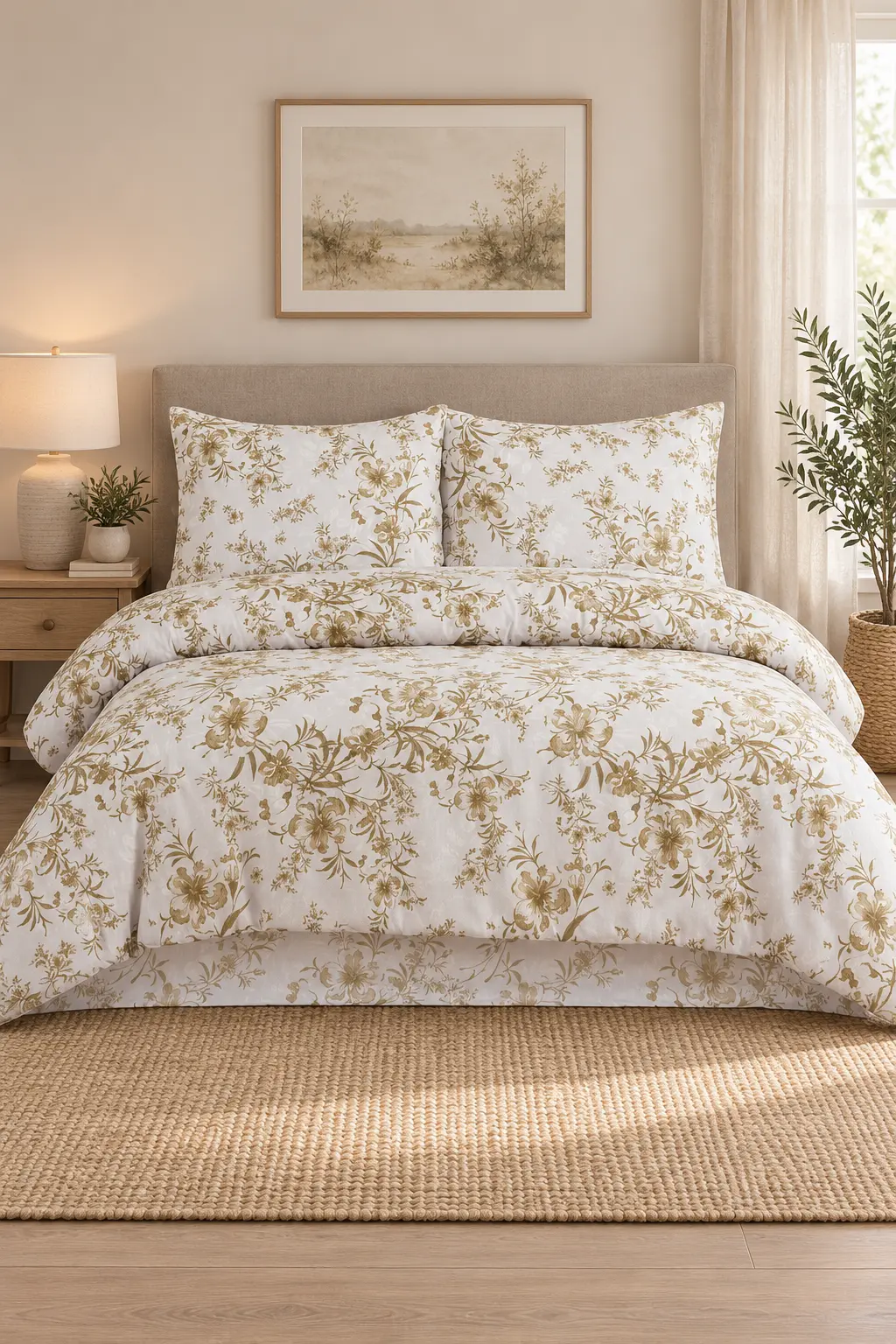 Bej 200x220 Cm Bella Home Çift Kişilik Fitted New Box Nevresim Takımı 487082